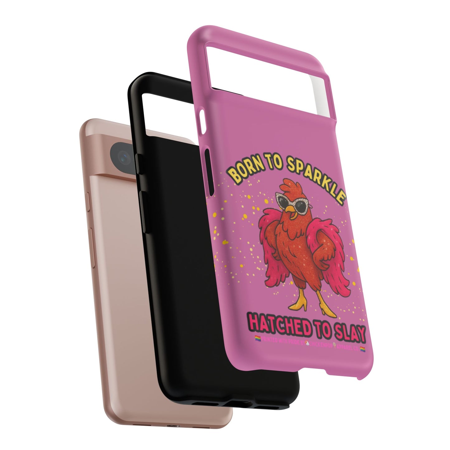 Phone Case - Born to Sparkle Hatched to Slay Logo Design