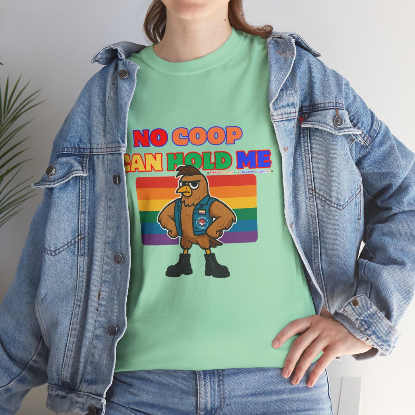No Coop Can Hold Me – Theym Hen Unisex Pride Tee