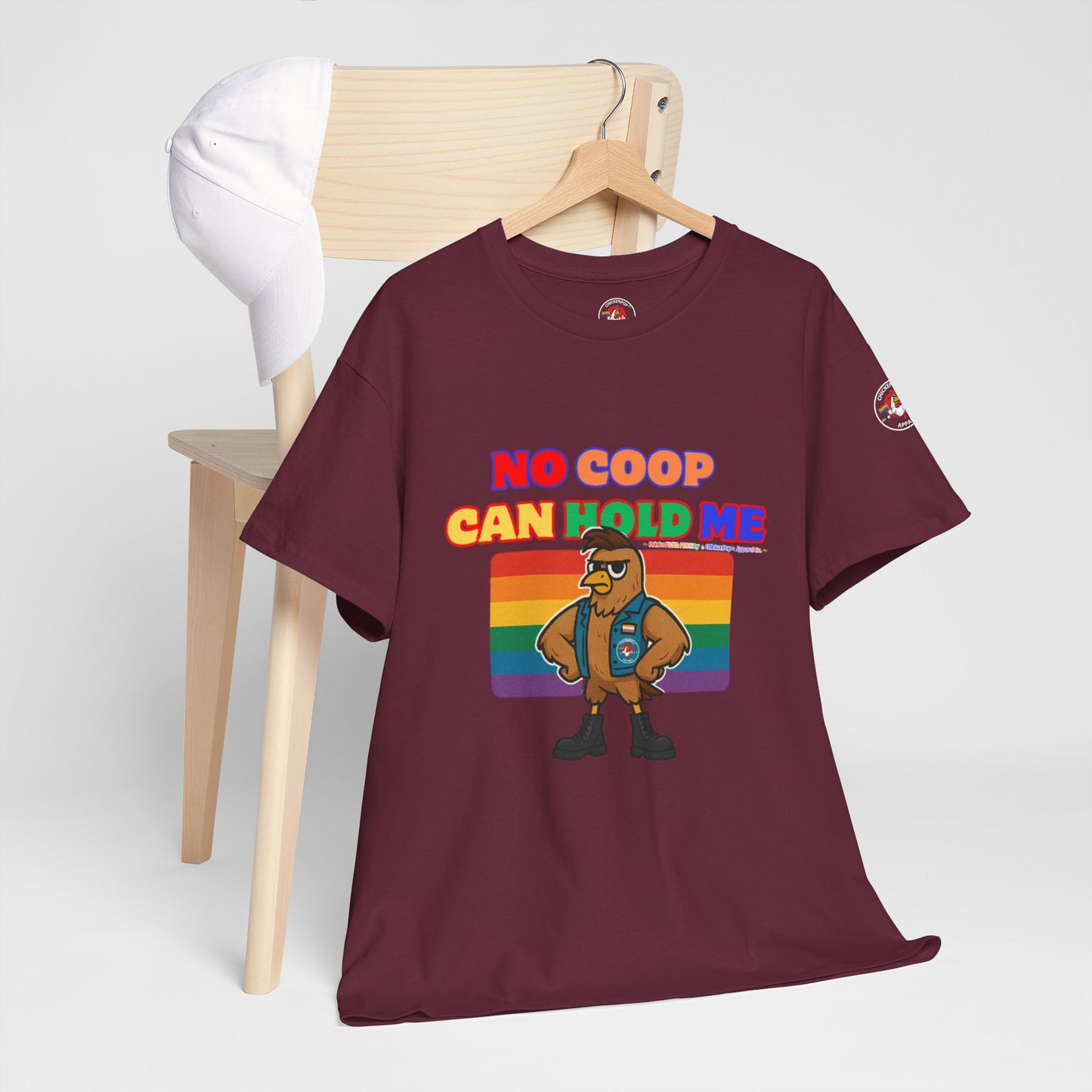 No Coop Can Hold Me – Theym Hen Unisex Pride Tee