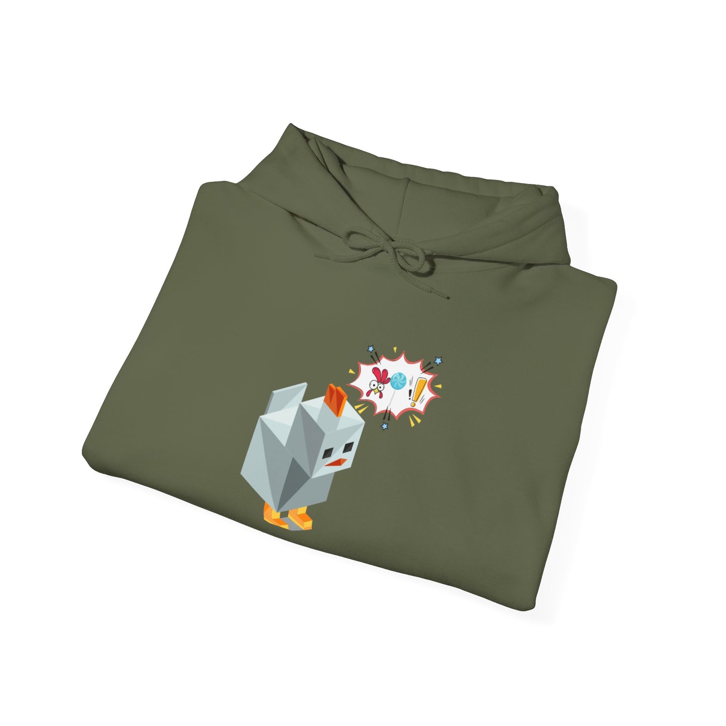 Roblox Chicken Thinks Hoodie UNISEX - ChickenPop Arm Logo Edition
