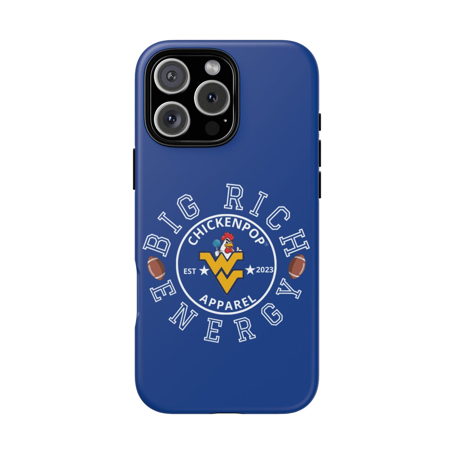 Don’t Be A Devries Funny Chicken Phone Case – Durable Dual-Layer Protection for iPhone, Samsung, Pixel – Matte or Glossy Finish Blue