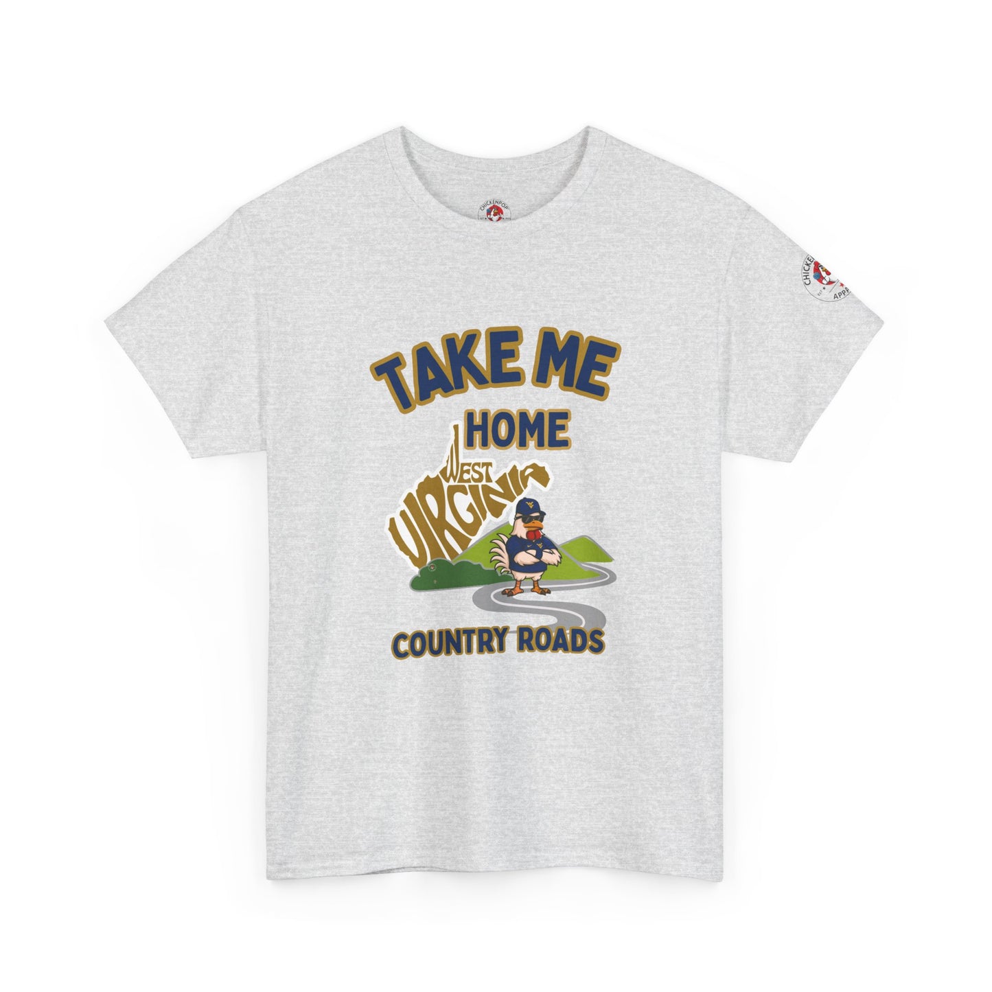 Take Me Home Country Roads WV Coop Daddy Tee – Funny West Virginia Rooster Shirt