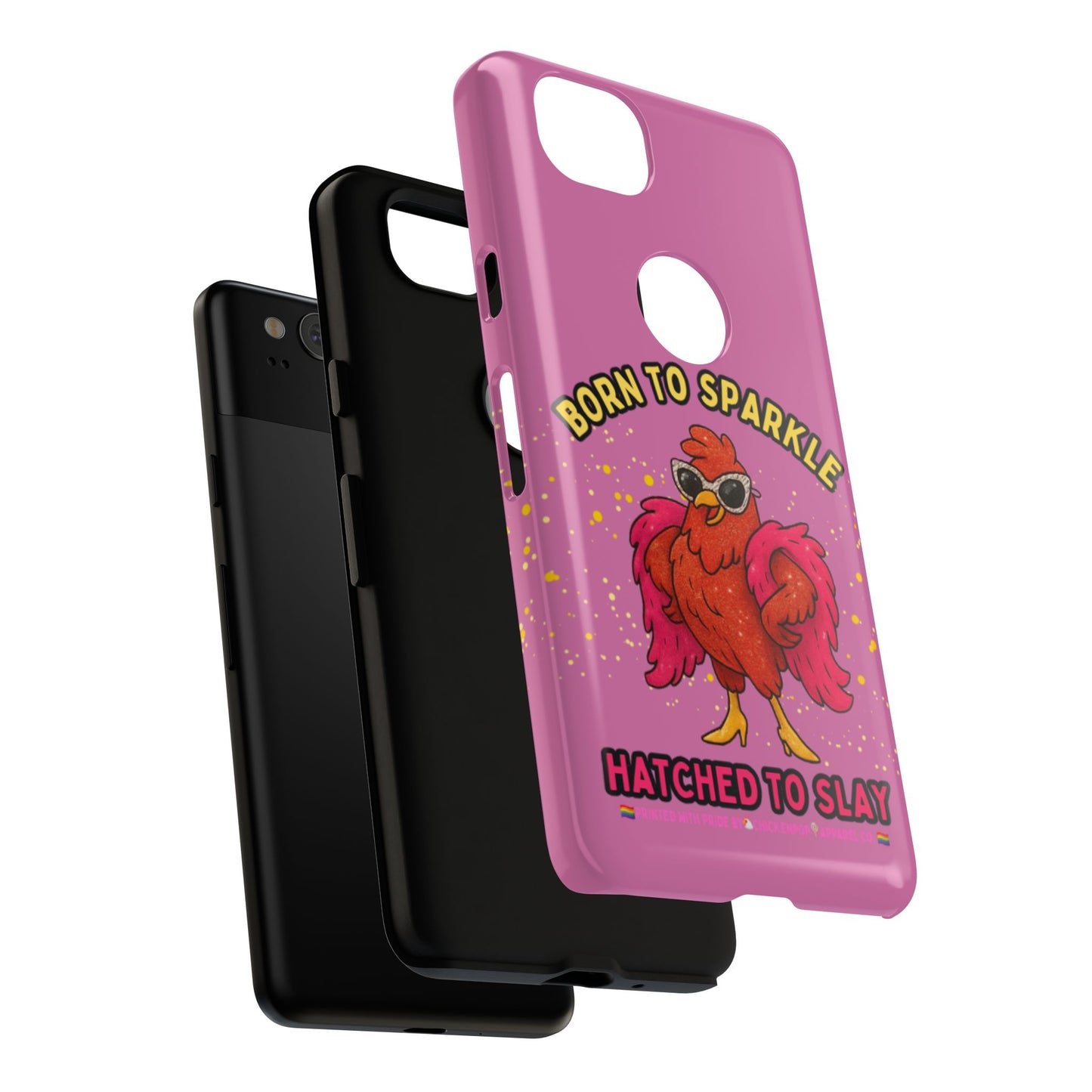 Phone Case - Born to Sparkle Hatched to Slay Logo Design