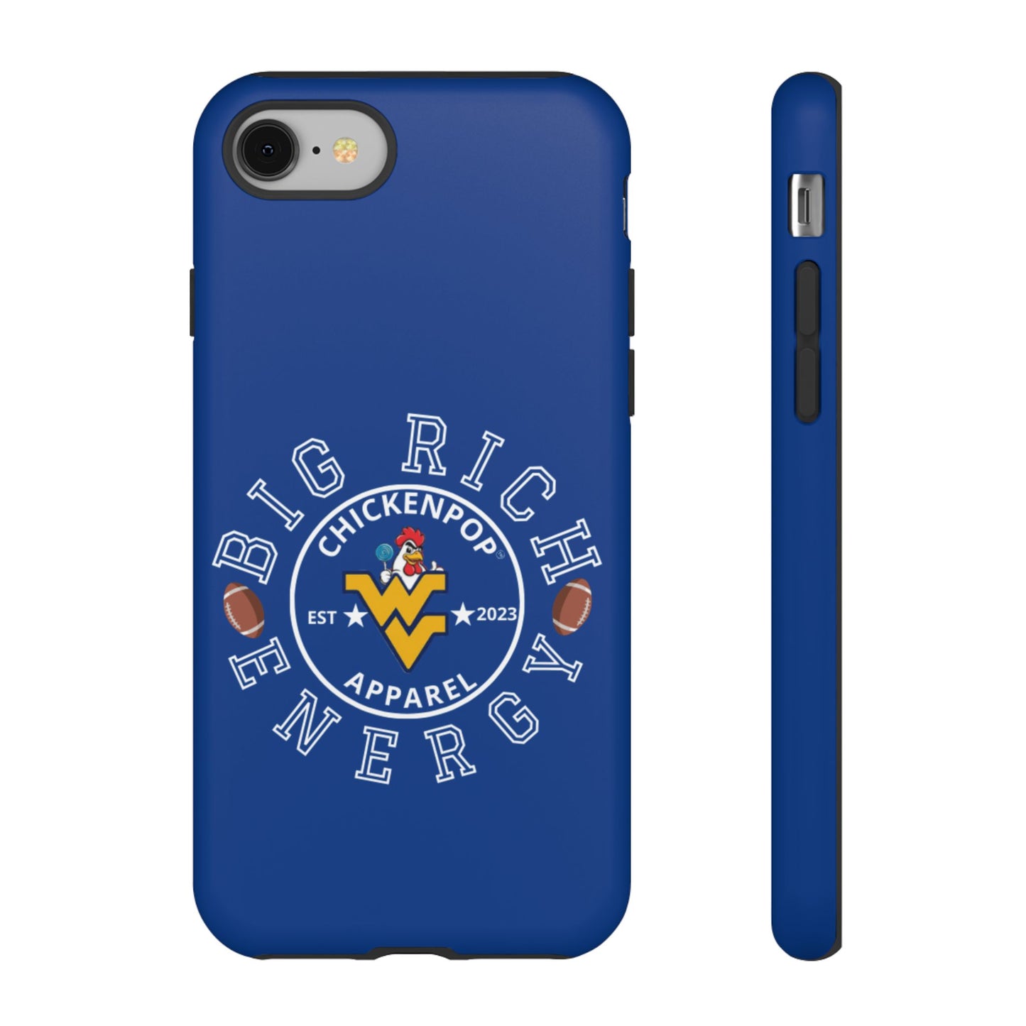 Don’t Be A Devries Funny Chicken Phone Case – Durable Dual-Layer Protection for iPhone, Samsung, Pixel – Matte or Glossy Finish Blue