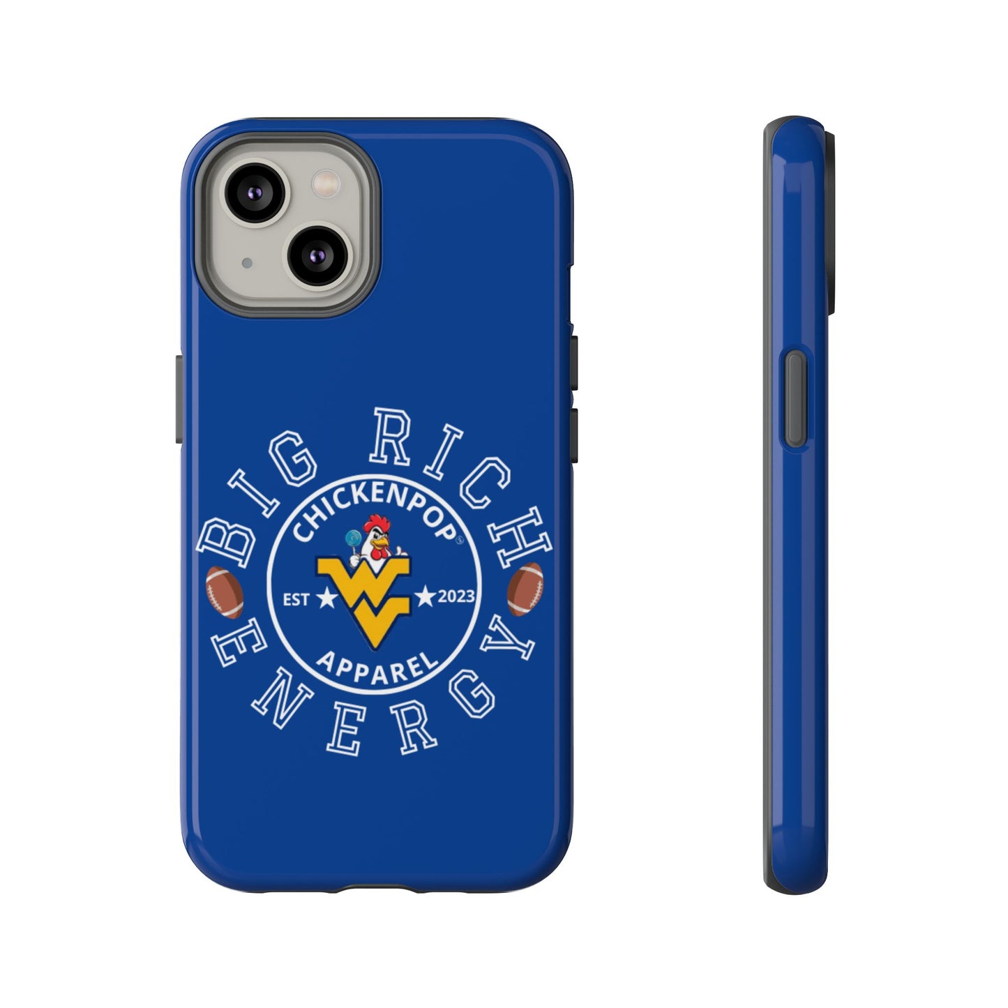 Don’t Be A Devries Funny Chicken Phone Case – Durable Dual-Layer Protection for iPhone, Samsung, Pixel – Matte or Glossy Finish Blue