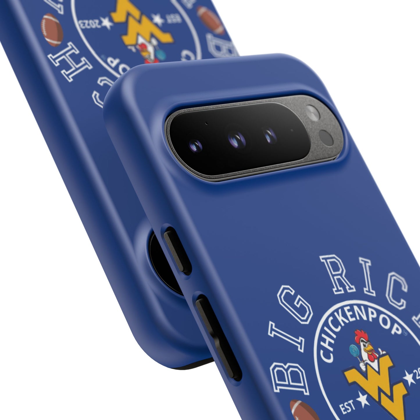Don’t Be A Devries Funny Chicken Phone Case – Durable Dual-Layer Protection for iPhone, Samsung, Pixel – Matte or Glossy Finish Blue