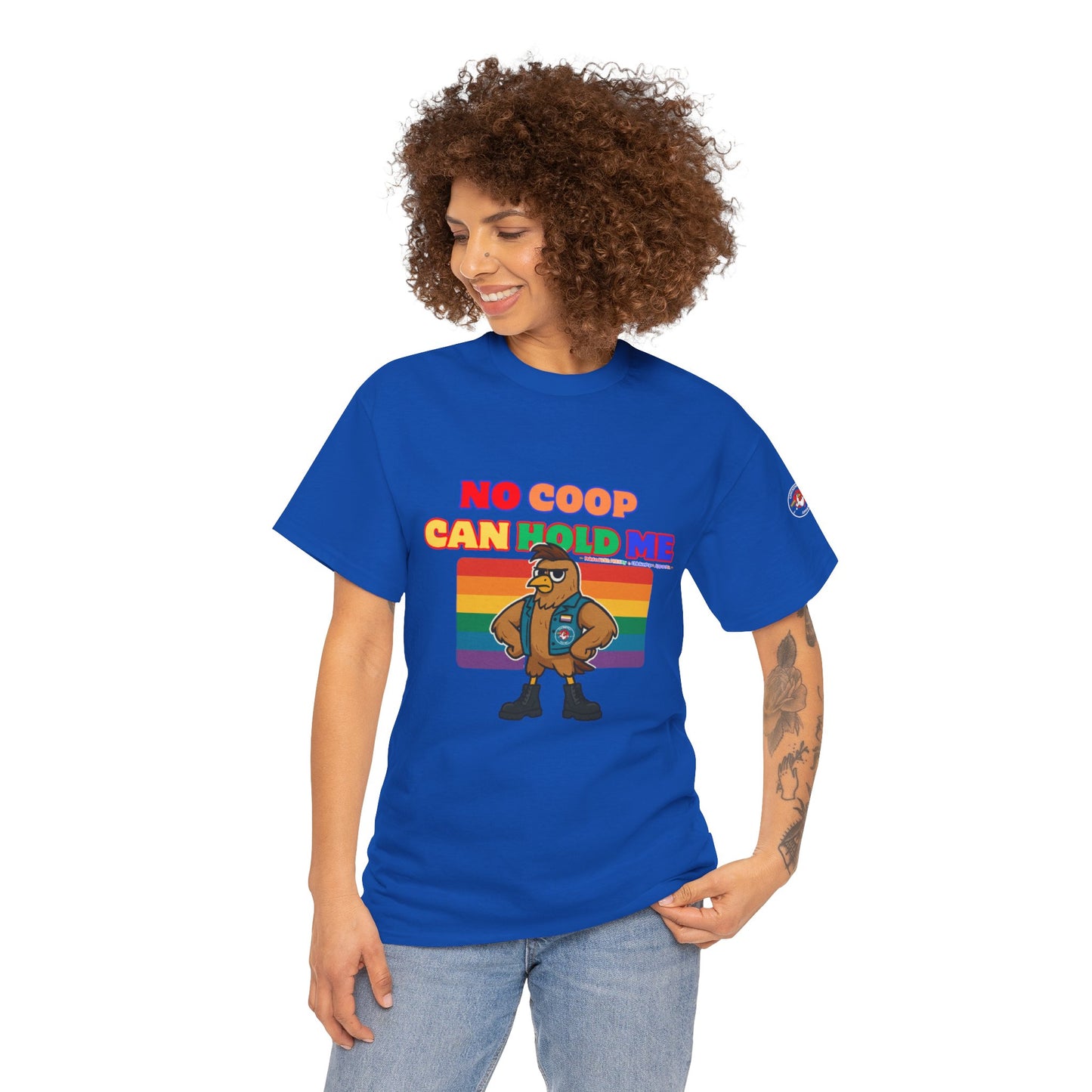 No Coop Can Hold Me – Theym Hen Unisex Pride Tee