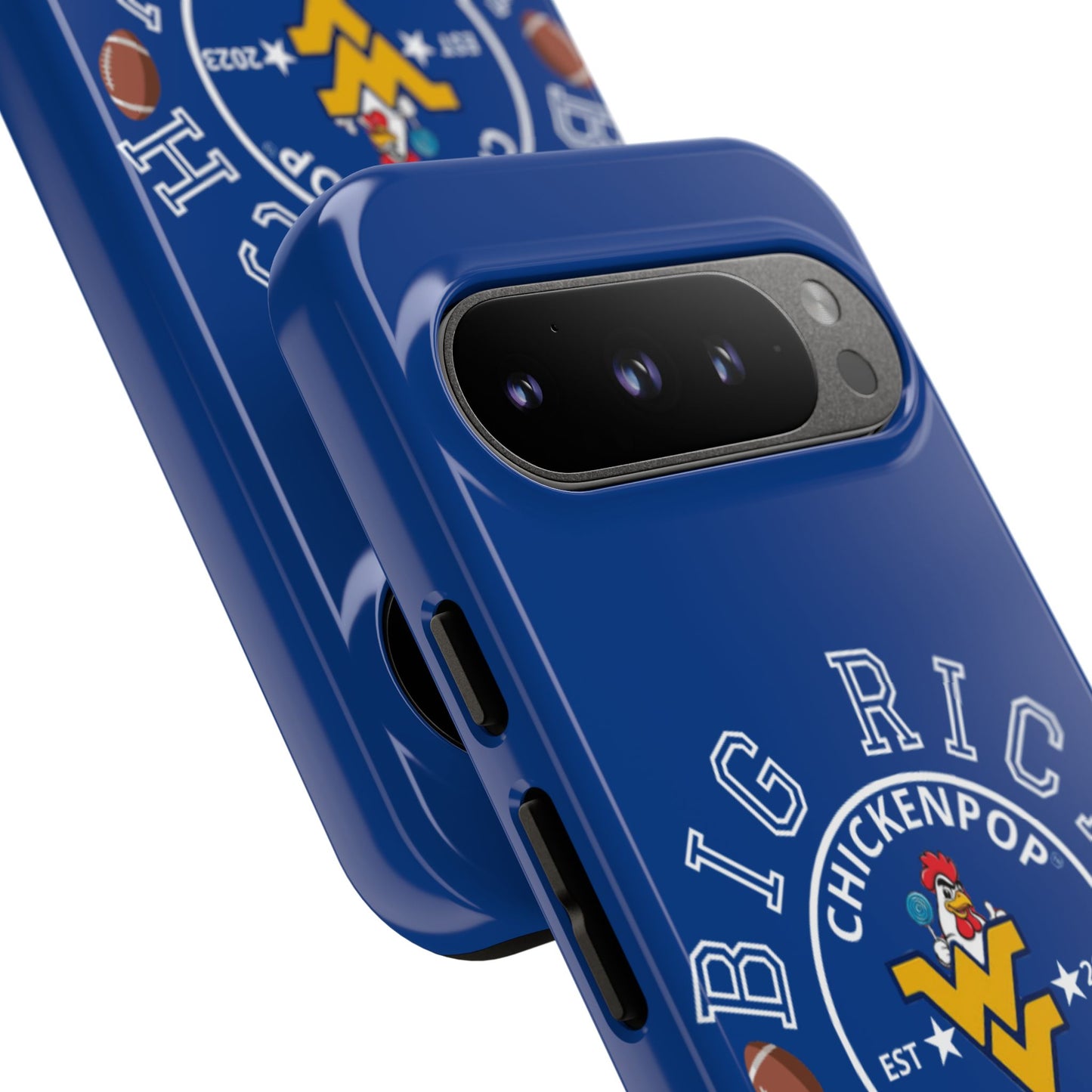 Don’t Be A Devries Funny Chicken Phone Case – Durable Dual-Layer Protection for iPhone, Samsung, Pixel – Matte or Glossy Finish Blue