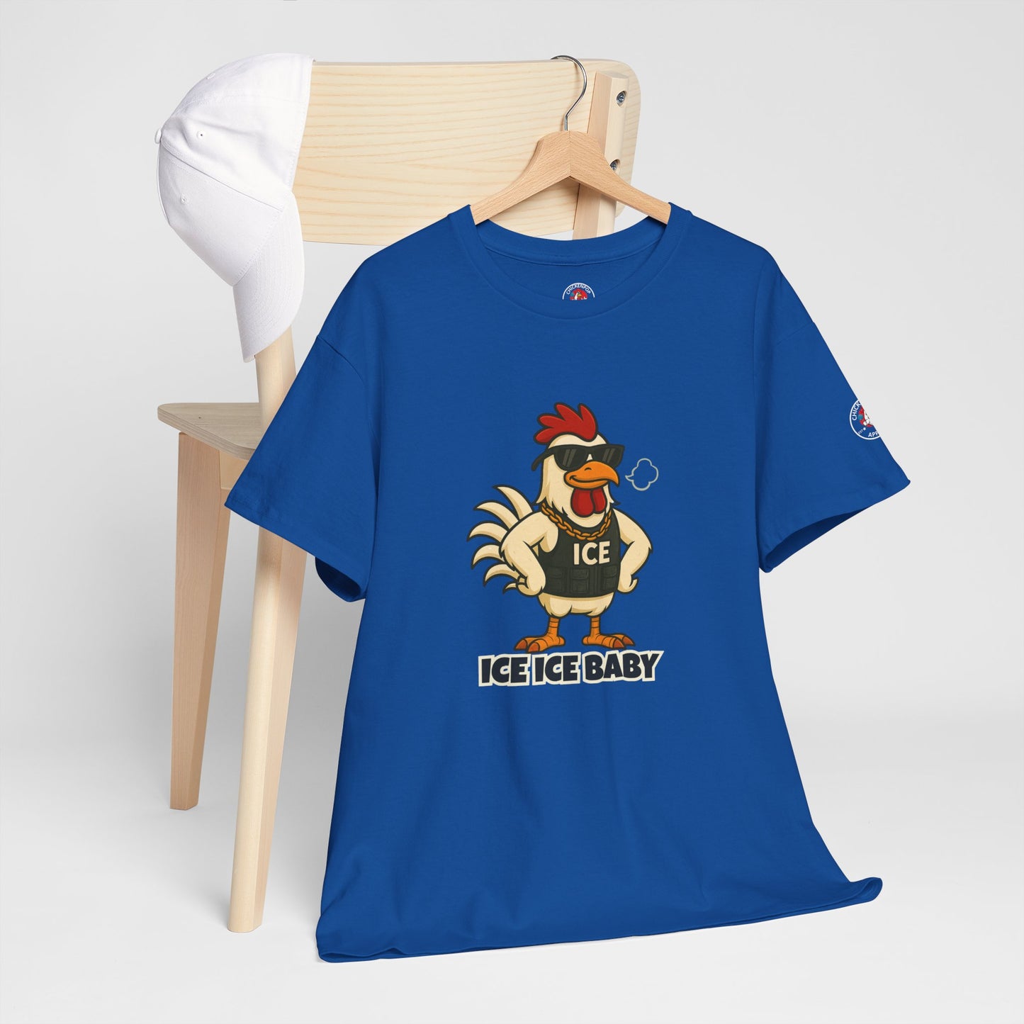 Ice Ice Baby Part 2 Funny Chicken T-Shirt – Cool Rooster Graphic Tee | Unisex Retro Hip-Hop Style