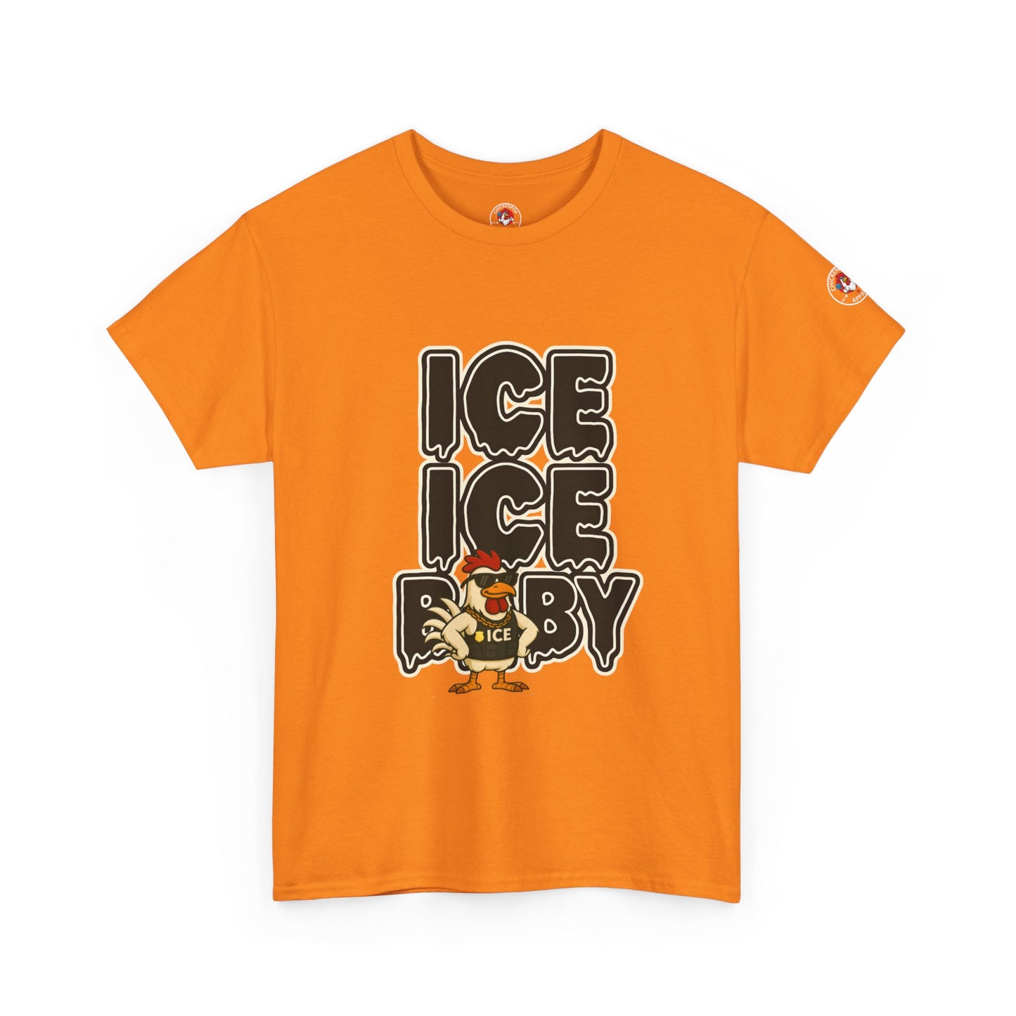 ICE ICE BABY Funny Chicken T-Shirt – Coop Daddy Parody Tee for Music & Poultry Fans