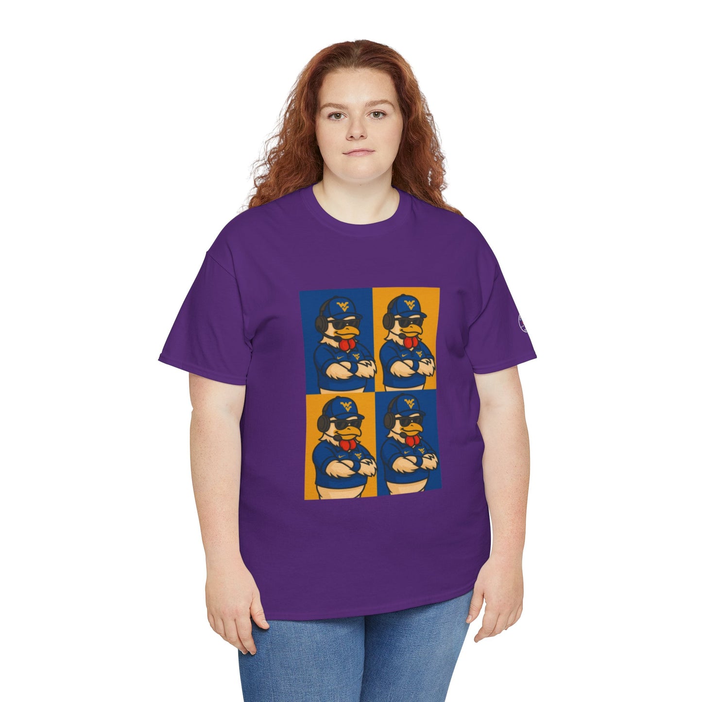 Warhol WVU Coop Daddy T-Shirt – Pop Art Coach Rooster Graphic Tee for Mountaineer Fans FREE SHIPPING