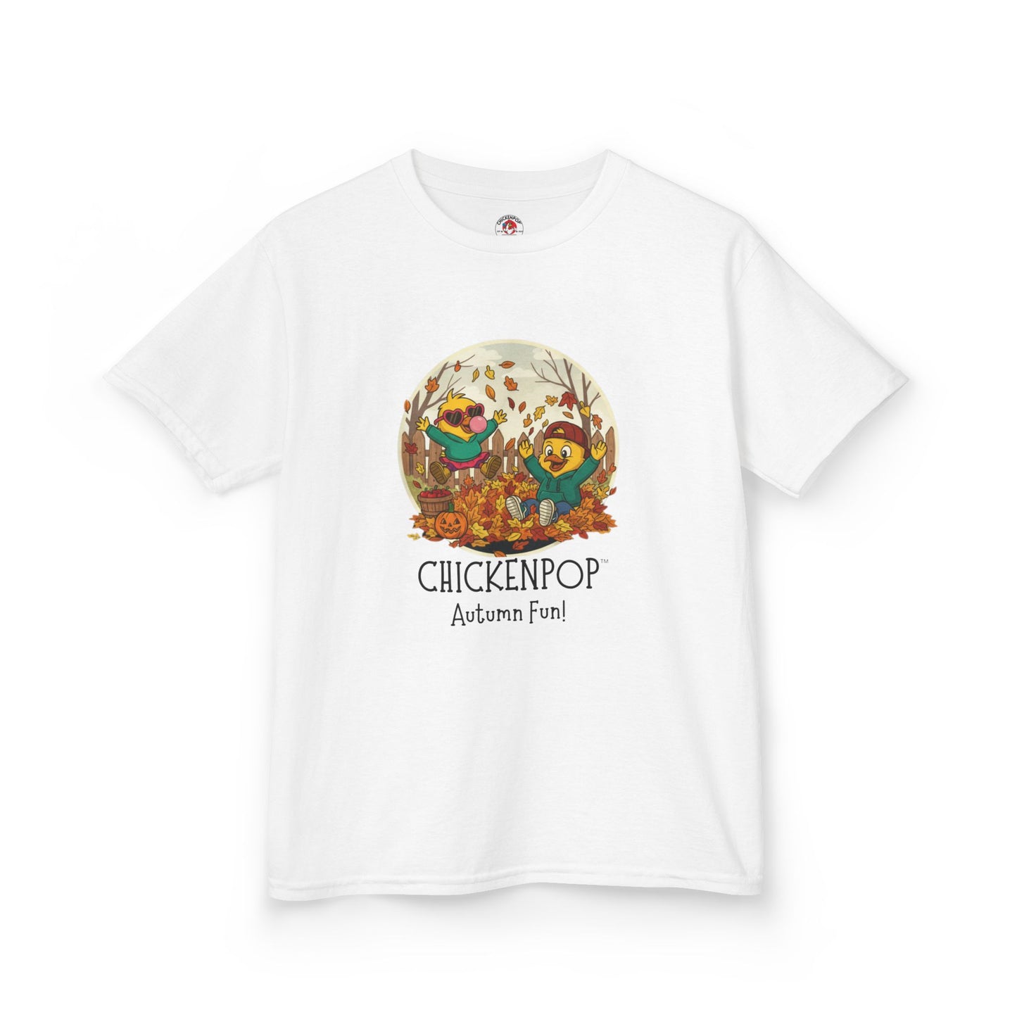 Kids Tee - Lil’ Cluckers 'Autumn Fun' ChickenPop Shirt