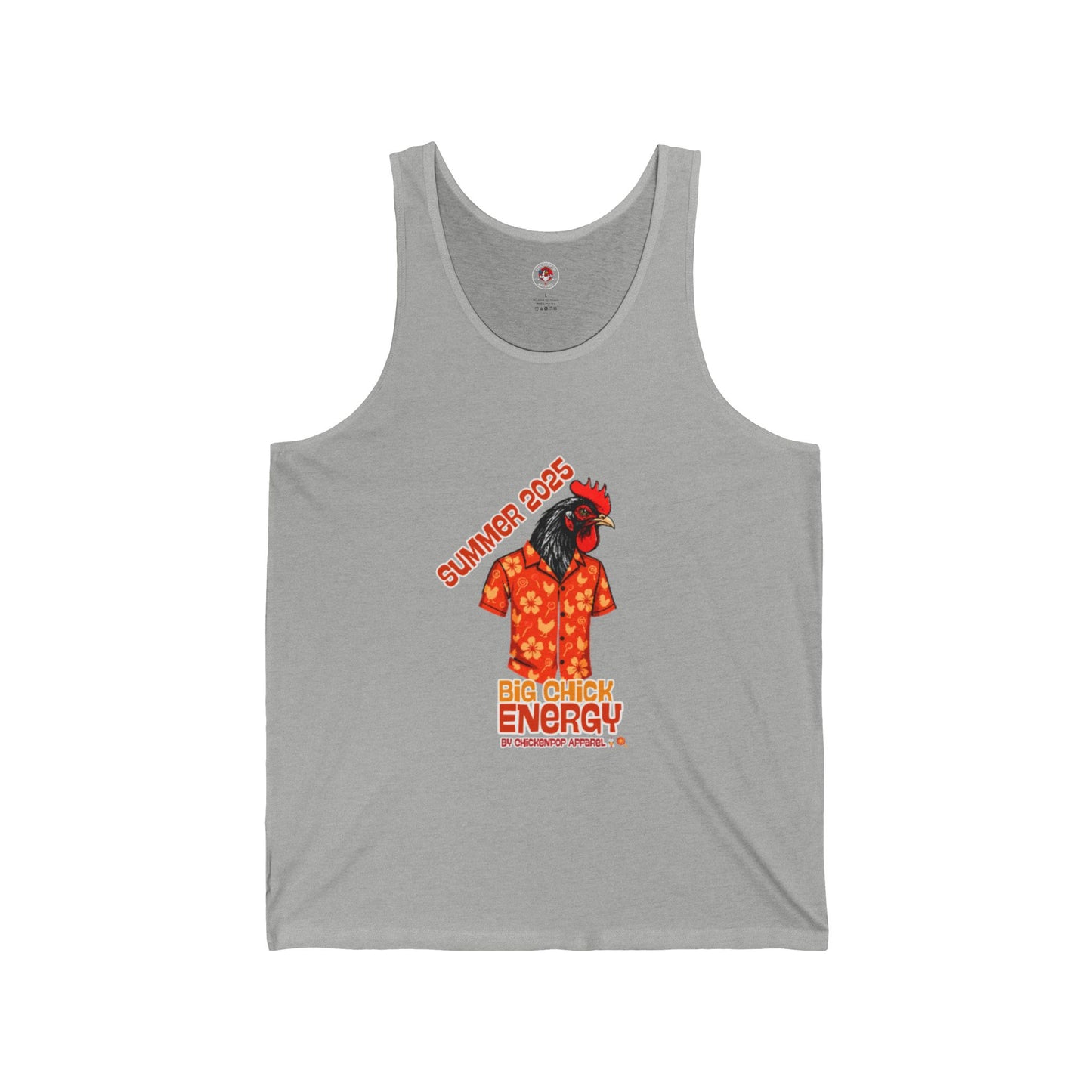 Big Chick Energy Summer Tank, Unisex Jersey Tank Top, Summer Apparel, Beachwear, Festival Top, Casual Wear