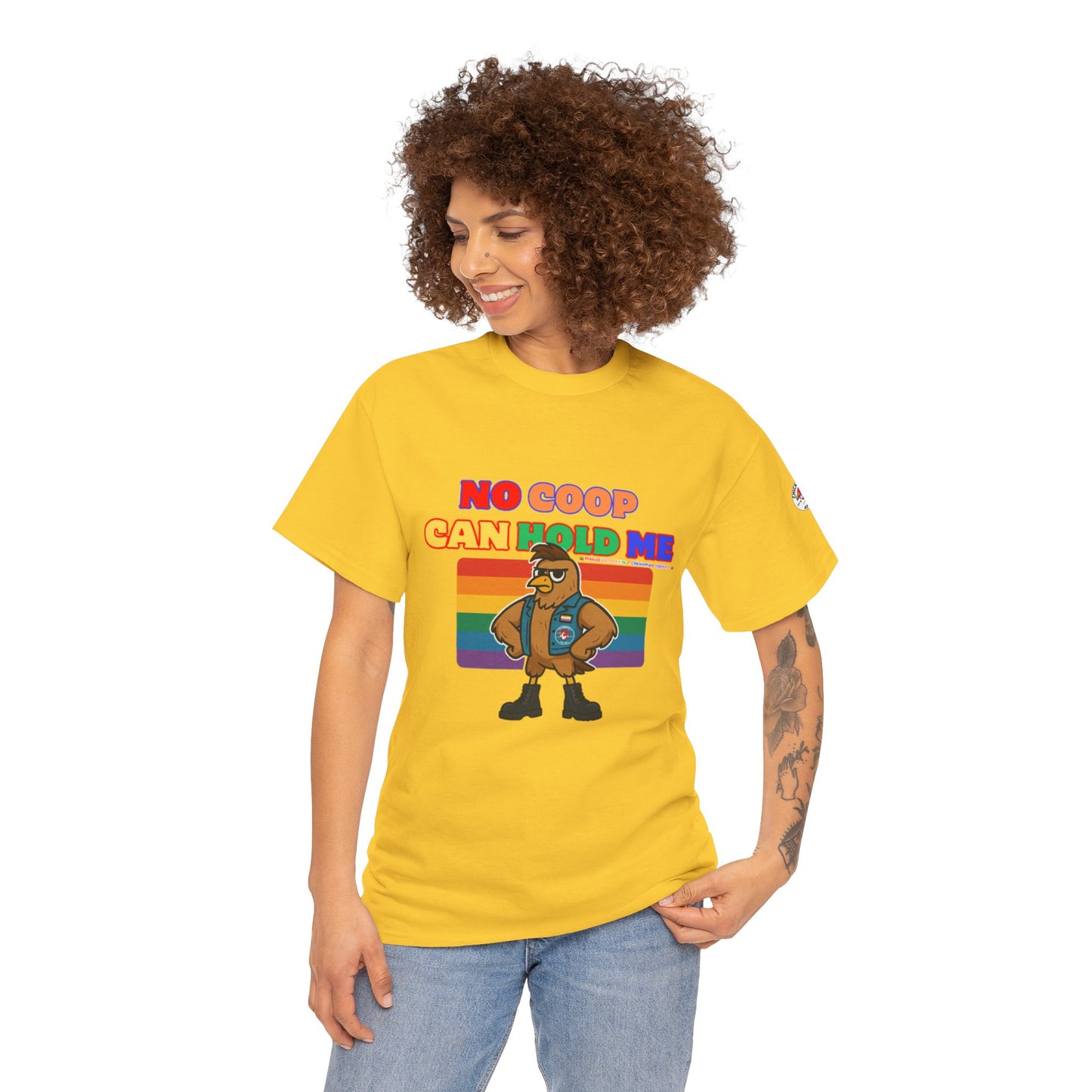 No Coop Can Hold Me – Theym Hen Unisex Pride Tee