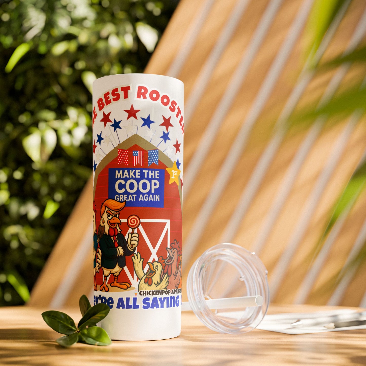 The Best Rooster Cock-a-Doodle Don 20 oz. Tumbler with straw Gifts, Summer Vibes, Party Essentials