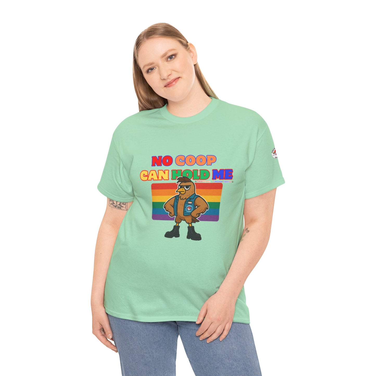 No Coop Can Hold Me – Theym Hen Unisex Pride Tee