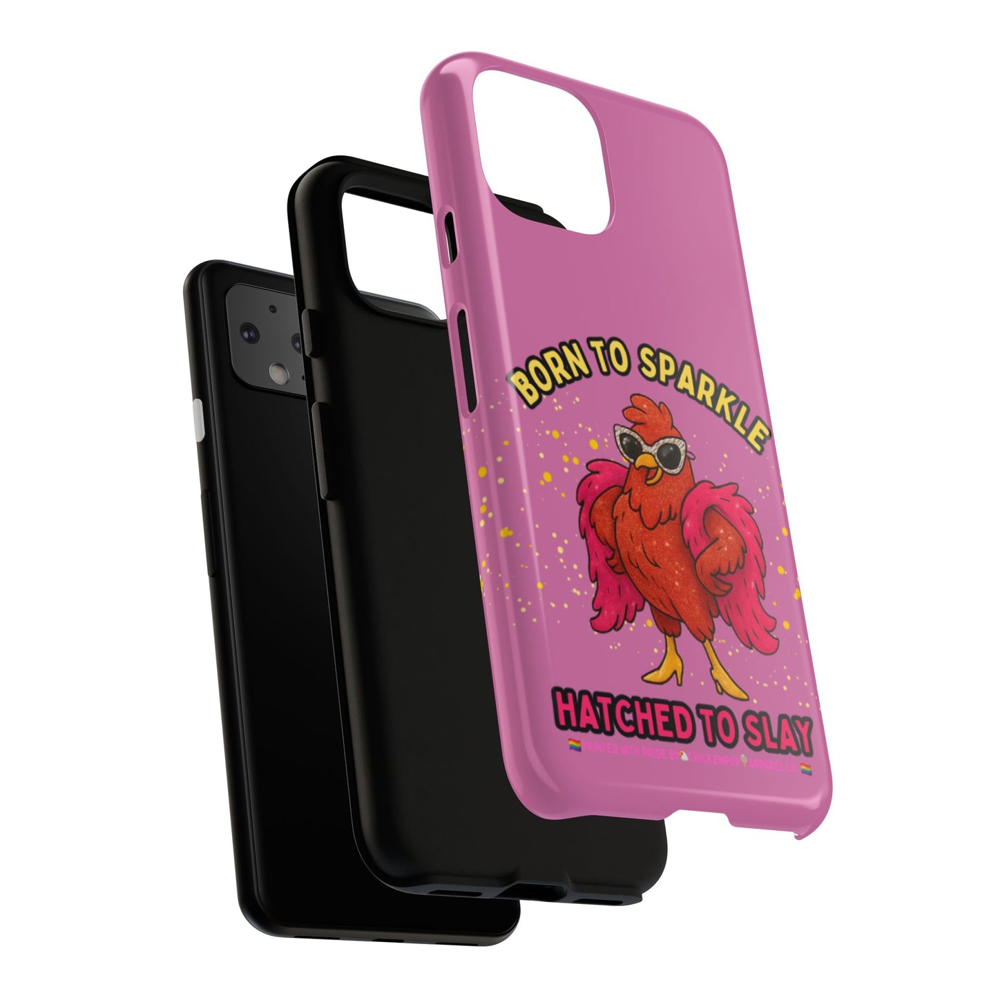 Phone Case - Born to Sparkle Hatched to Slay Logo Design