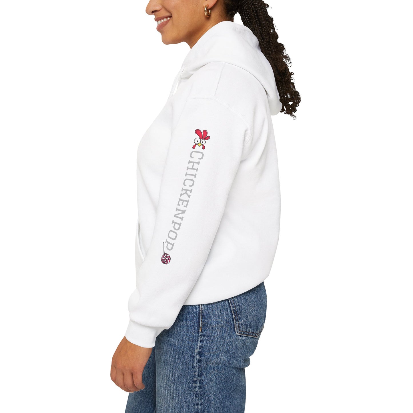 Pride Month Hoodie – ChickenPop Apparel | Rainbow Logo with Coop Daddy – Unisex LGBTQ+ Sweatshirt
