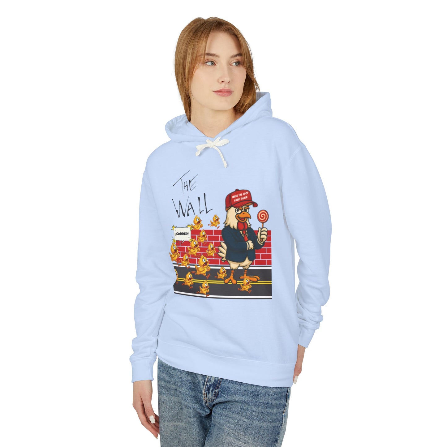 Another Chick Thru The Wall Hoodie – Bold Graphic Pullover with Relaxed Fit | Unisex Streetwear