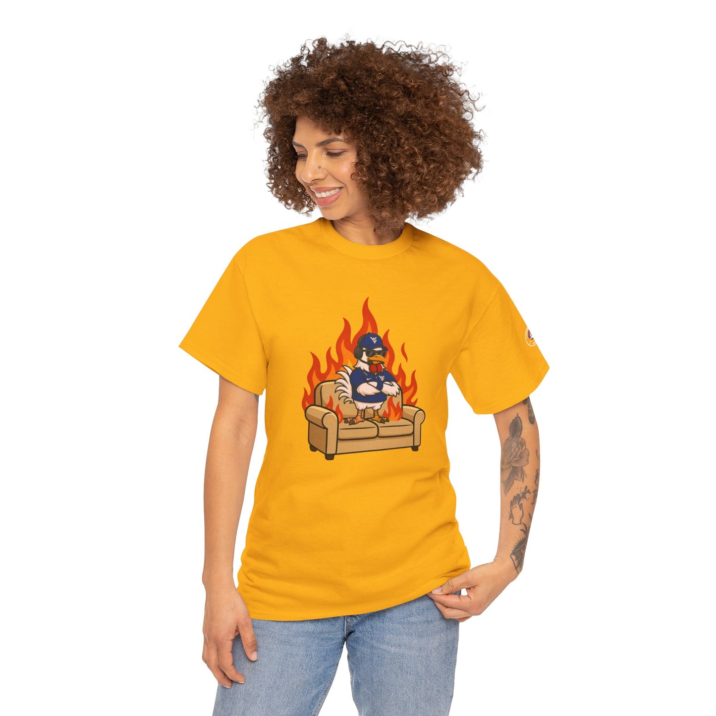 Big Rich Energy WV BURNIN' DOWN THE COUCH Graphic Tee 🔥Free Shipping🔥