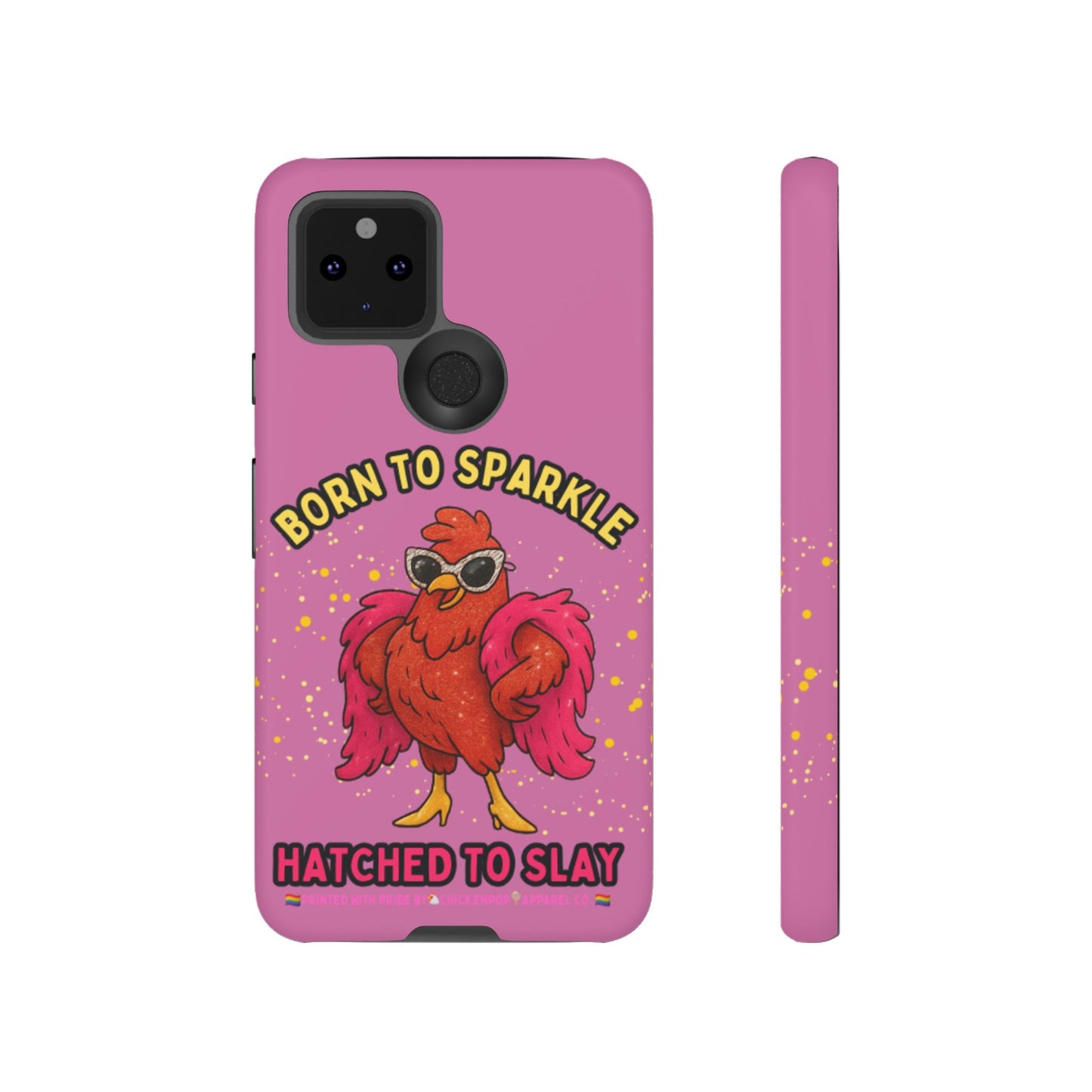 Phone Case - Born to Sparkle Hatched to Slay Logo Design