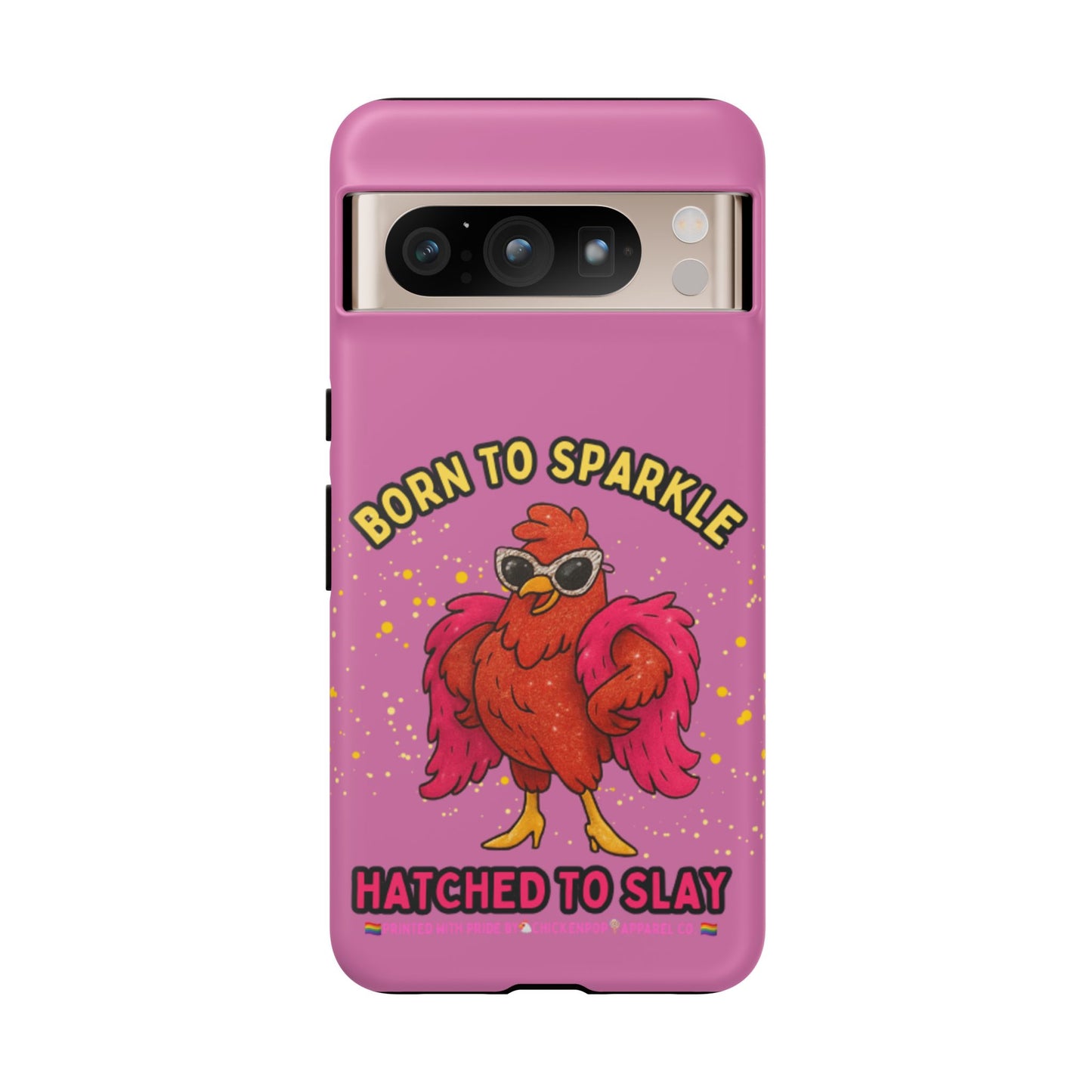 Phone Case - Born to Sparkle Hatched to Slay Logo Design