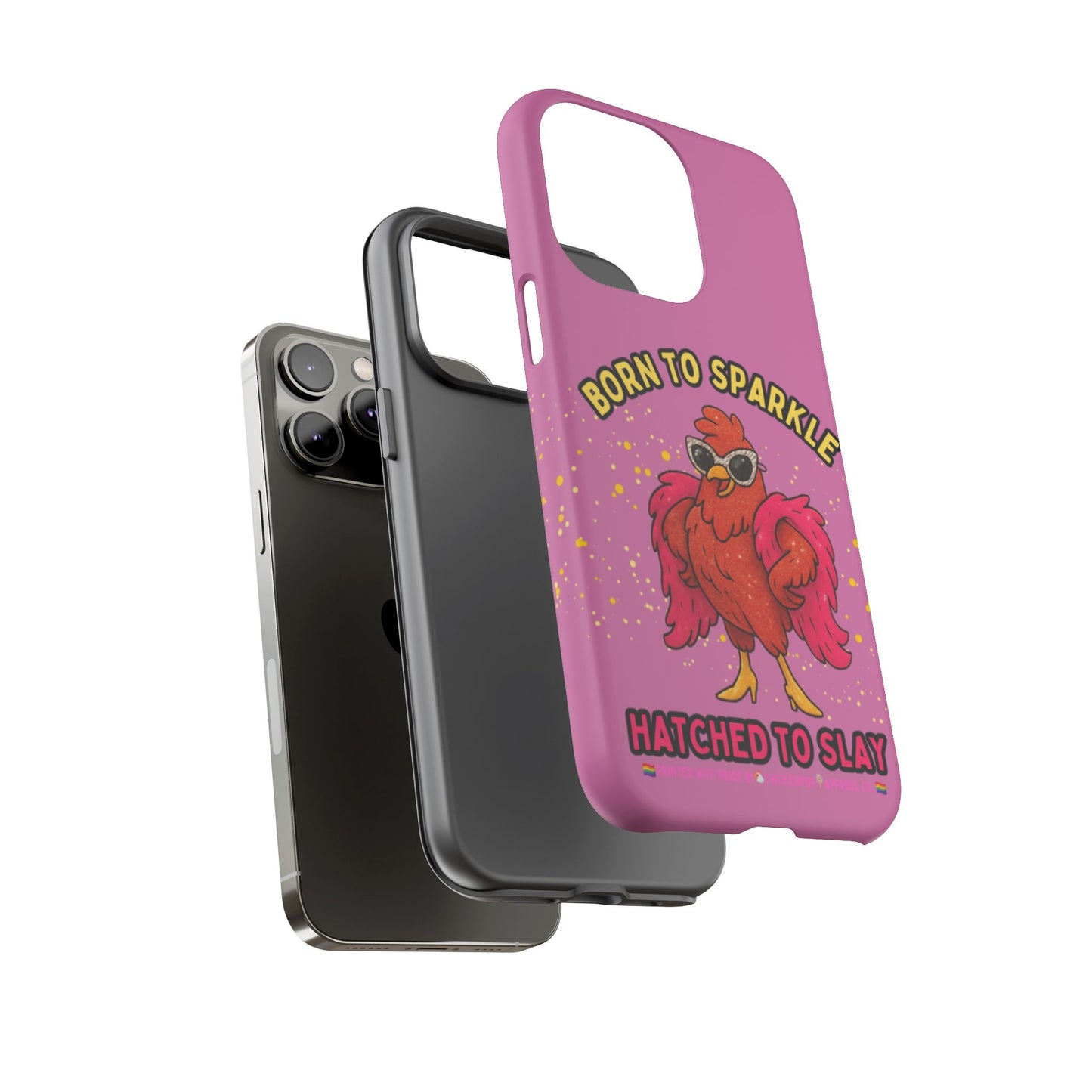 Phone Case - Born to Sparkle Hatched to Slay Logo Design