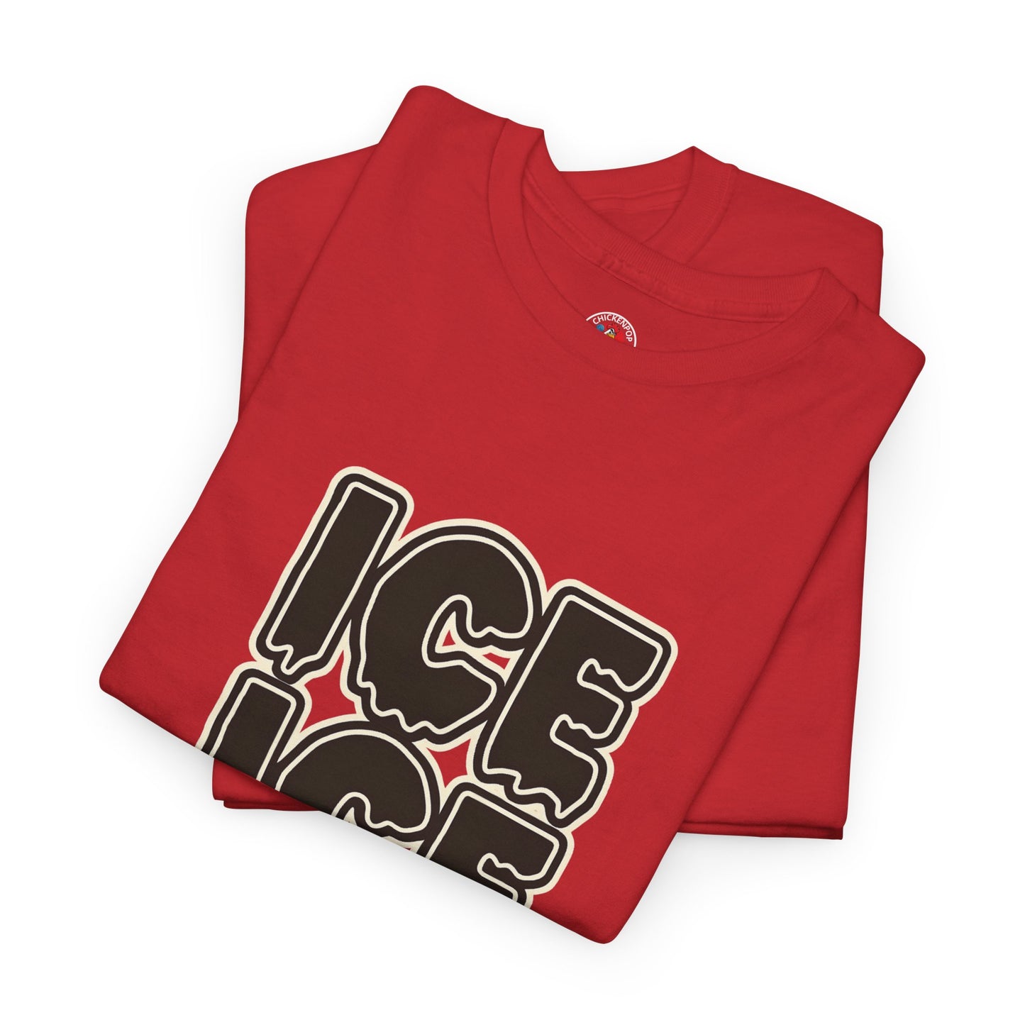 ICE ICE BABY Funny Chicken T-Shirt – Coop Daddy Parody Tee for Music & Poultry Fans