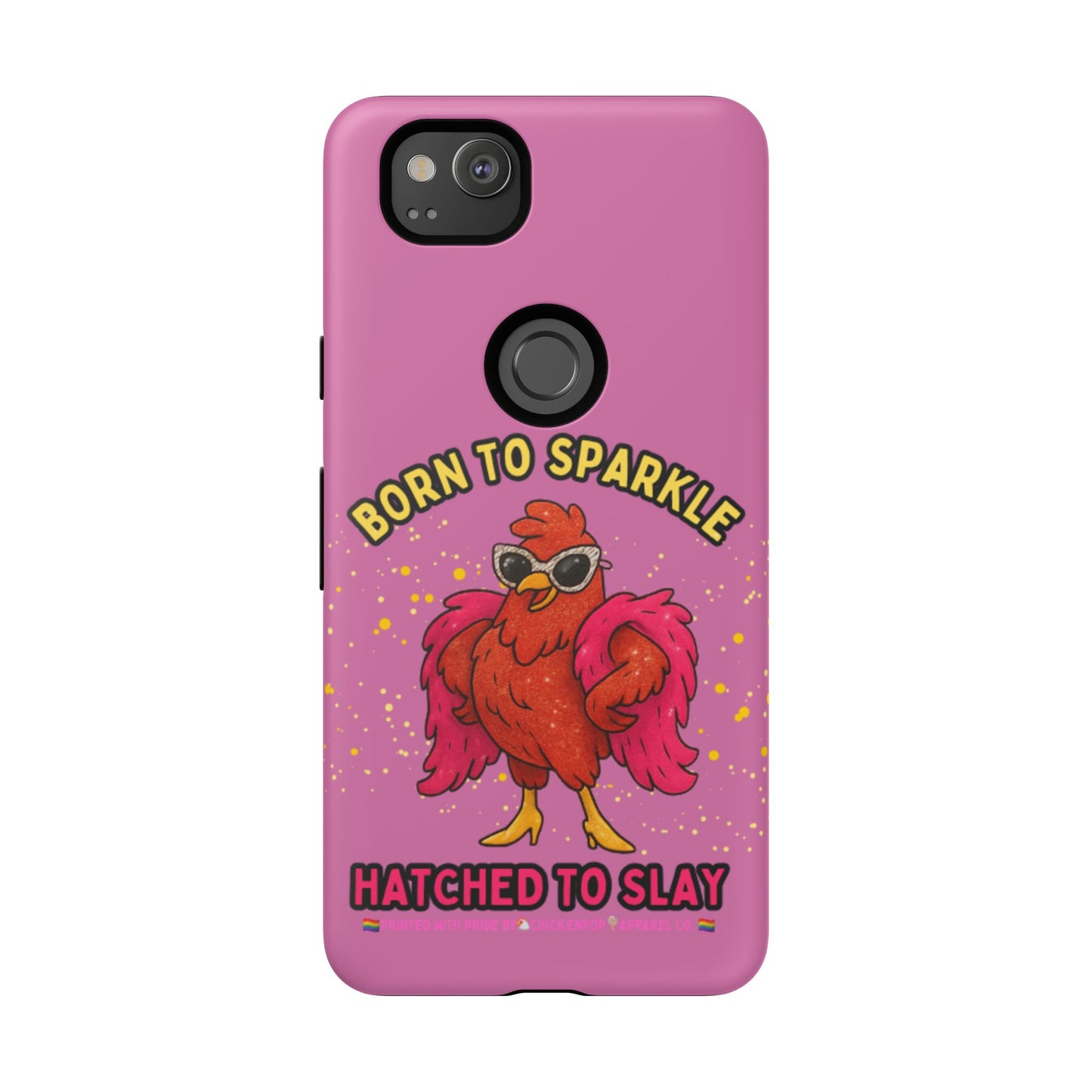 Phone Case - Born to Sparkle Hatched to Slay Logo Design