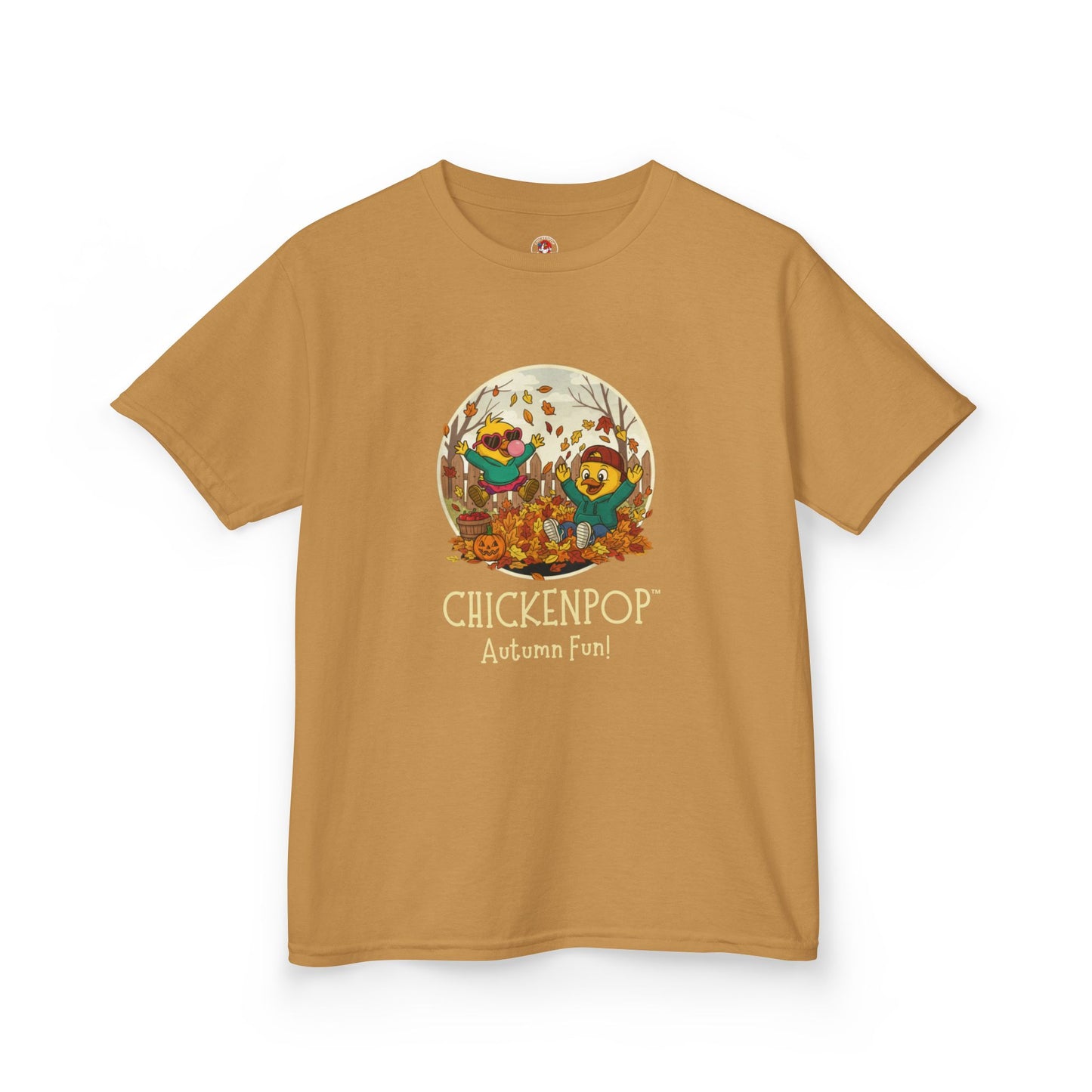 Kids Tee - Lil’ Cluckers 'Autumn Fun' ChickenPop Shirt
