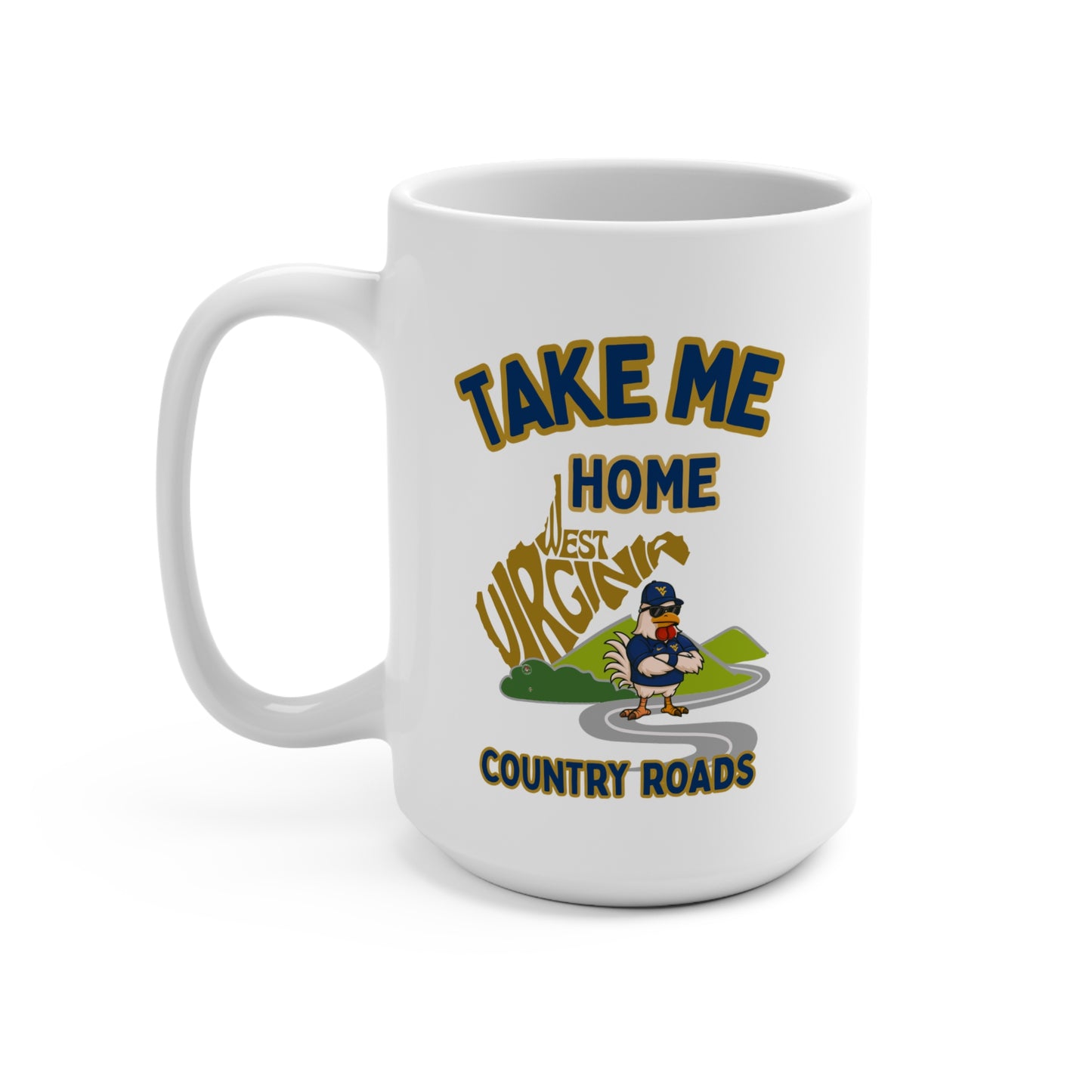 West Virginia Themed Mug, Cozy Home Vibes, Gift for Nature Lovers, Travel Memories, Coffee Lover's Gift