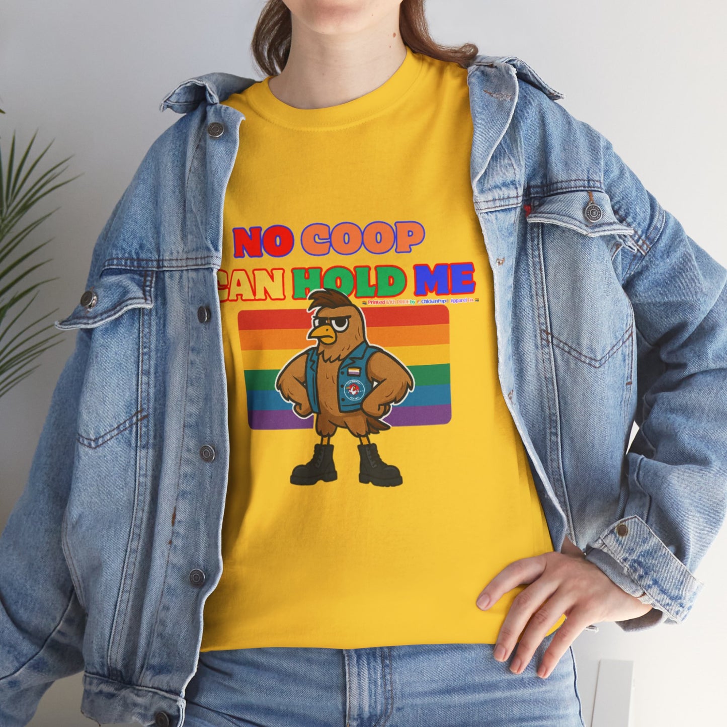 No Coop Can Hold Me – Theym Hen Unisex Pride Tee