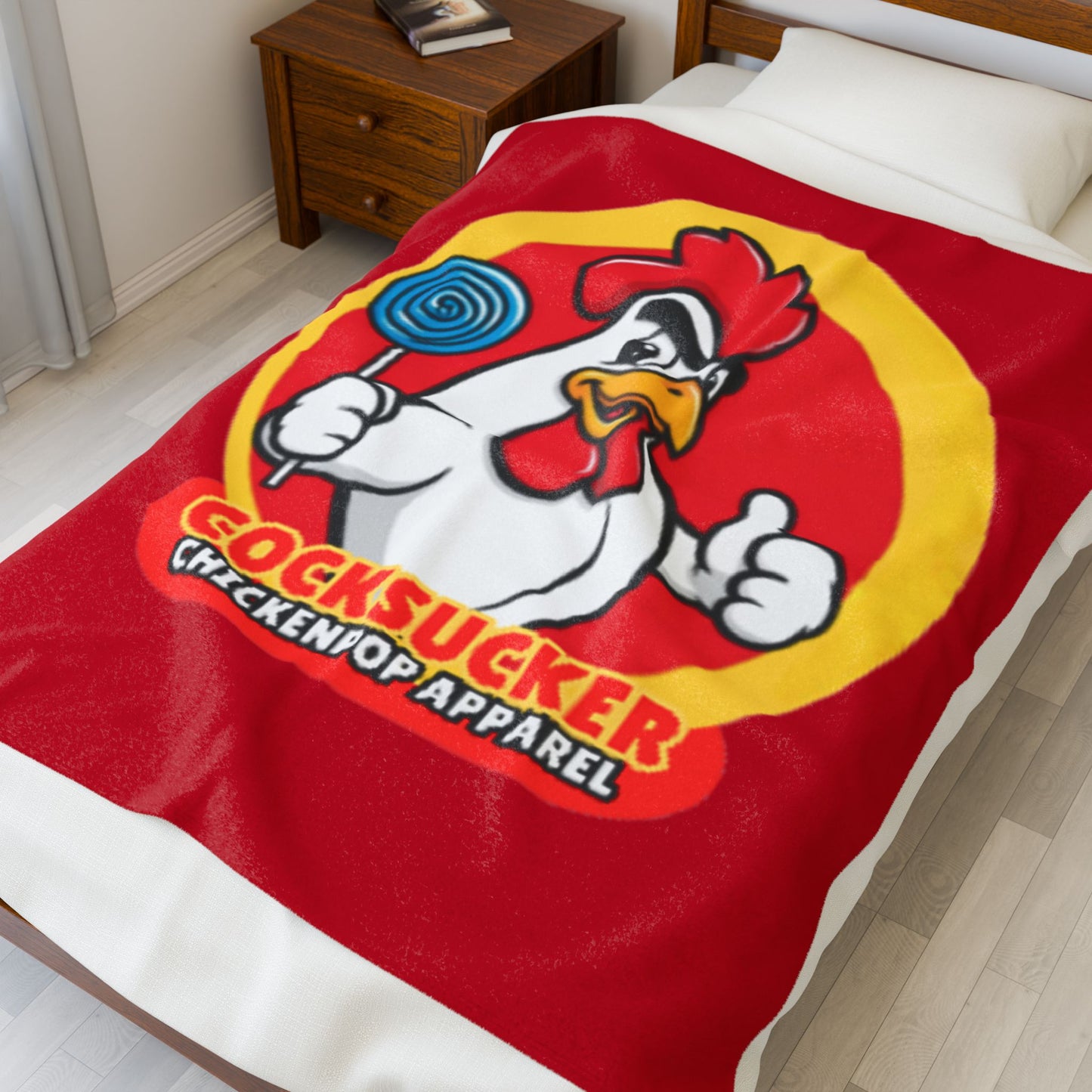 Coop Daddy Signature “Cocksucker” Velveteen Blanket – Cozy Meets Controversial