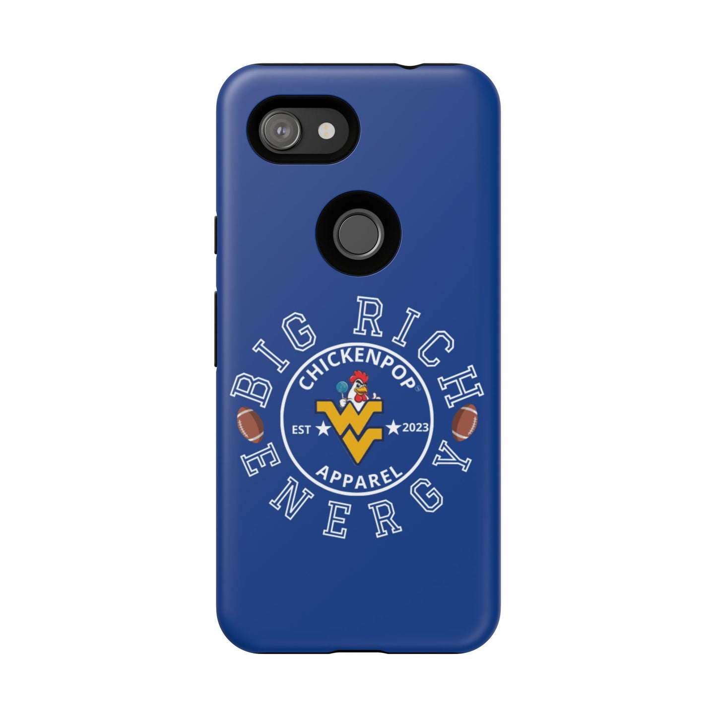 Don’t Be A Devries Funny Chicken Phone Case – Durable Dual-Layer Protection for iPhone, Samsung, Pixel – Matte or Glossy Finish Blue