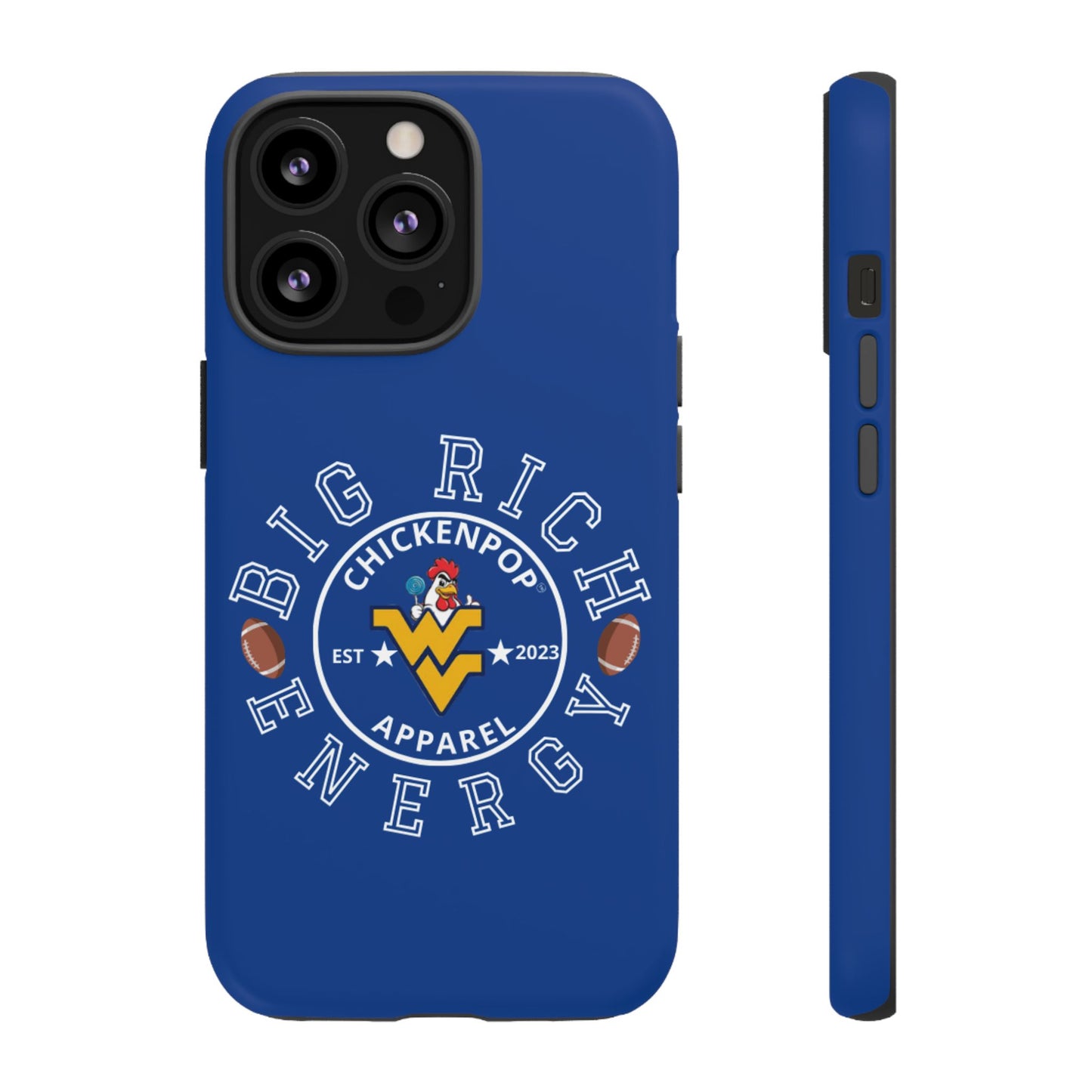 Don’t Be A Devries Funny Chicken Phone Case – Durable Dual-Layer Protection for iPhone, Samsung, Pixel – Matte or Glossy Finish Blue