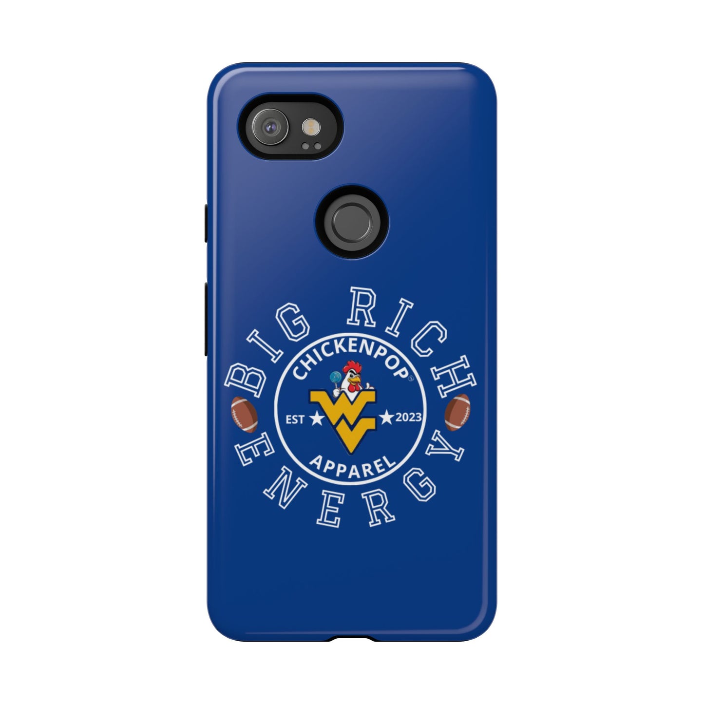 Don’t Be A Devries Funny Chicken Phone Case – Durable Dual-Layer Protection for iPhone, Samsung, Pixel – Matte or Glossy Finish Blue