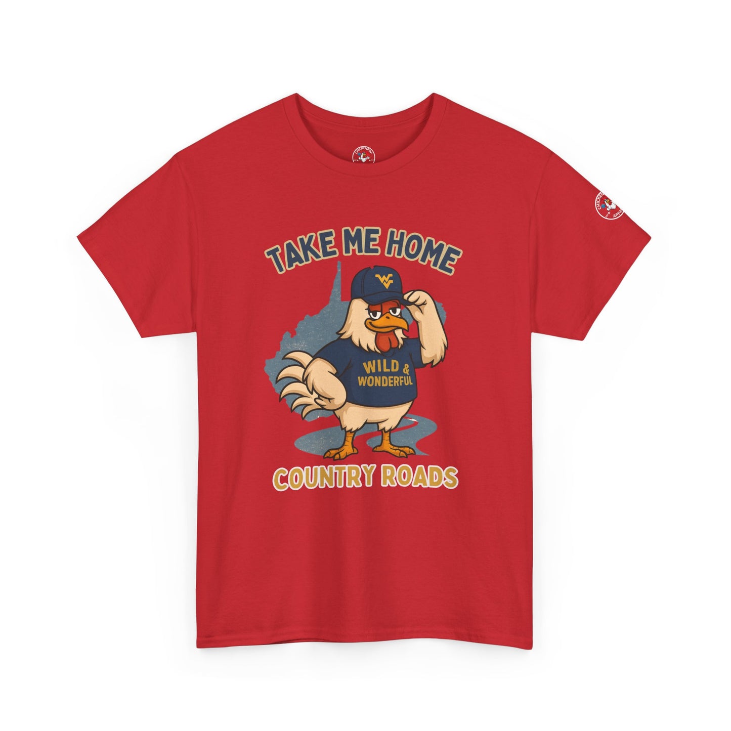 Take Me Home Country Roads WV Coop Daddy Tee – Funny West Virginia Rooster Shirt