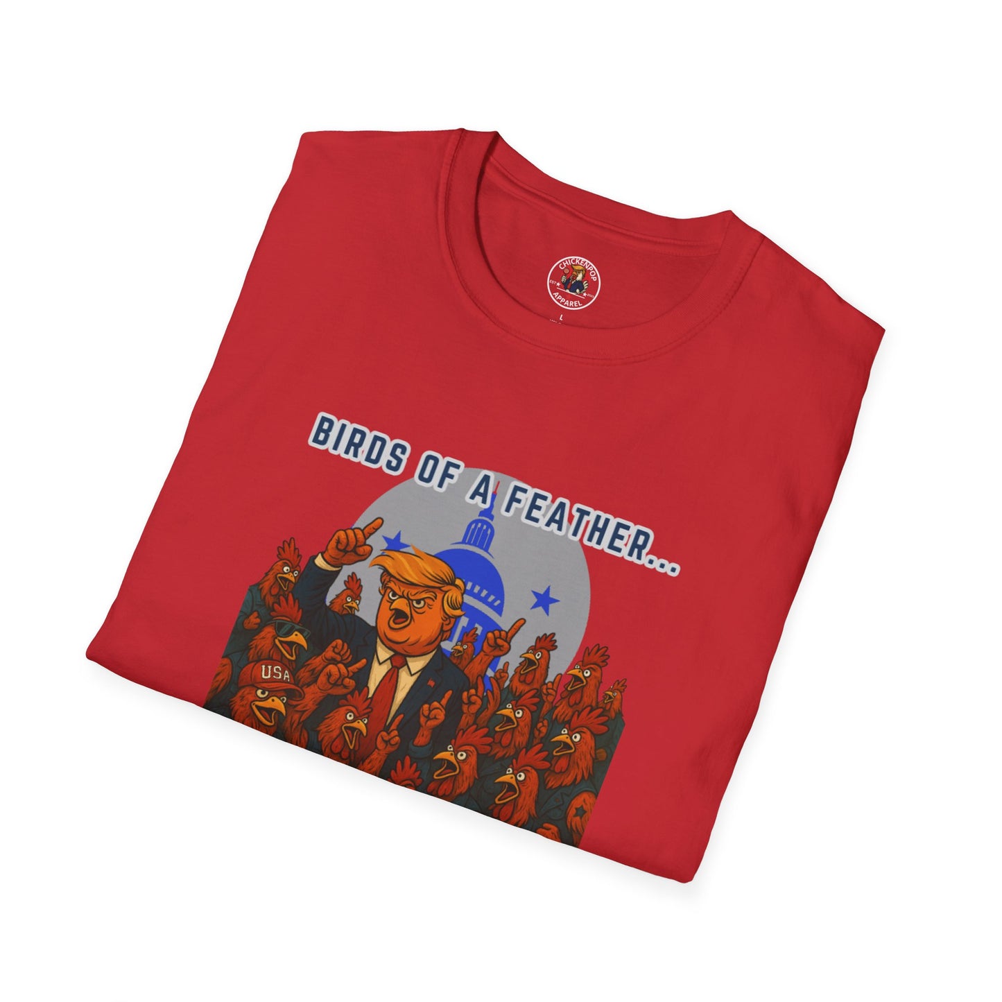 Birds of a Feather Storm Together T-Shirt – Funny Political Satire Tee for Free Thinkers & Rebel Minds