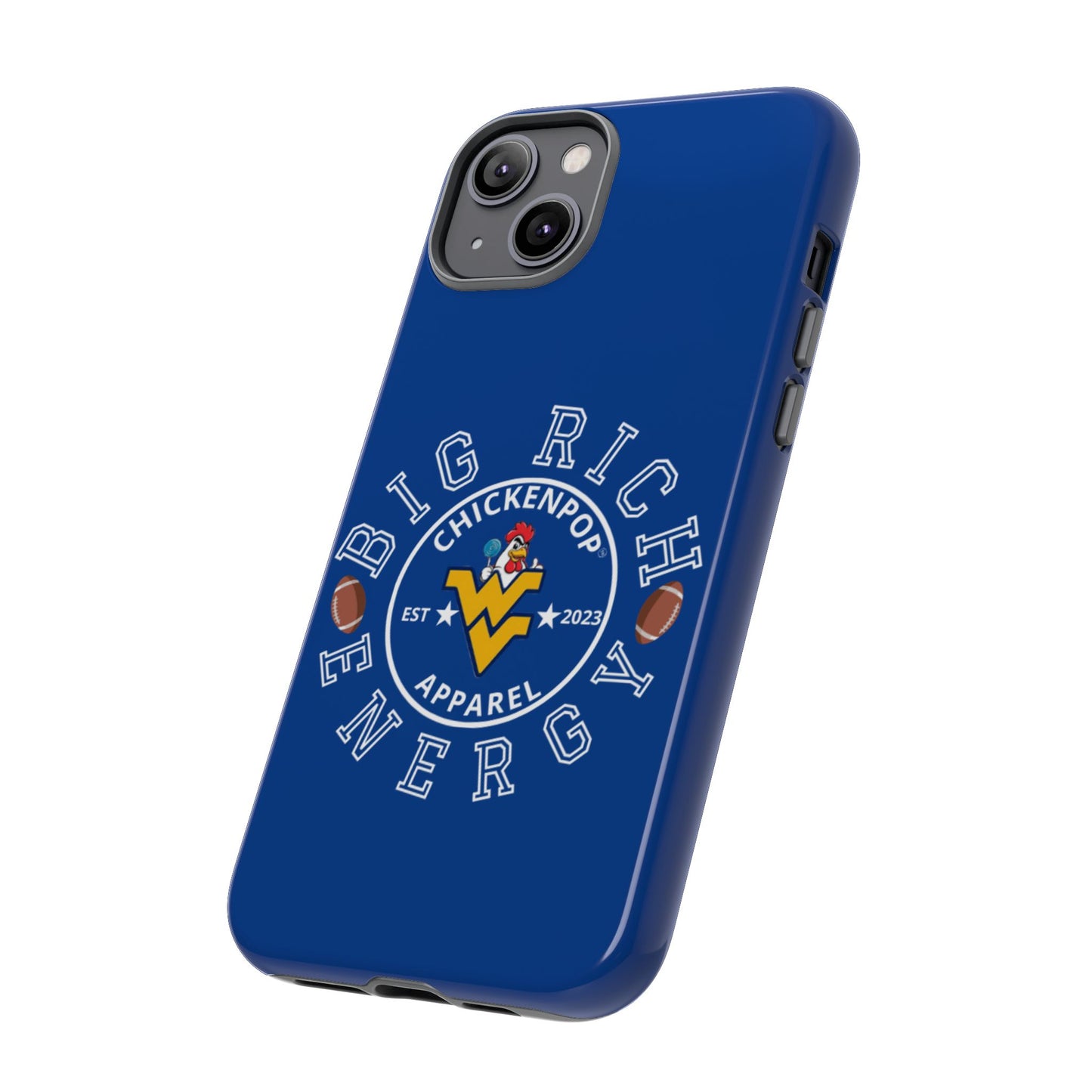 Don’t Be A Devries Funny Chicken Phone Case – Durable Dual-Layer Protection for iPhone, Samsung, Pixel – Matte or Glossy Finish Blue