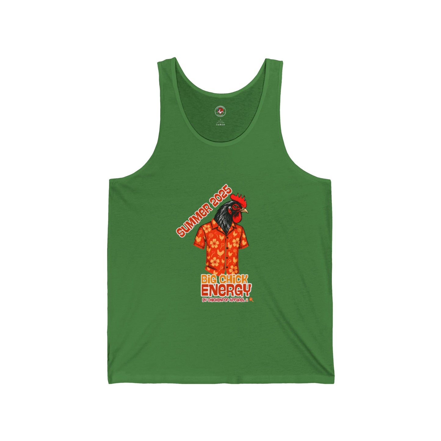 Big Chick Energy Summer Tank, Unisex Jersey Tank Top, Summer Apparel, Beachwear, Festival Top, Casual Wear