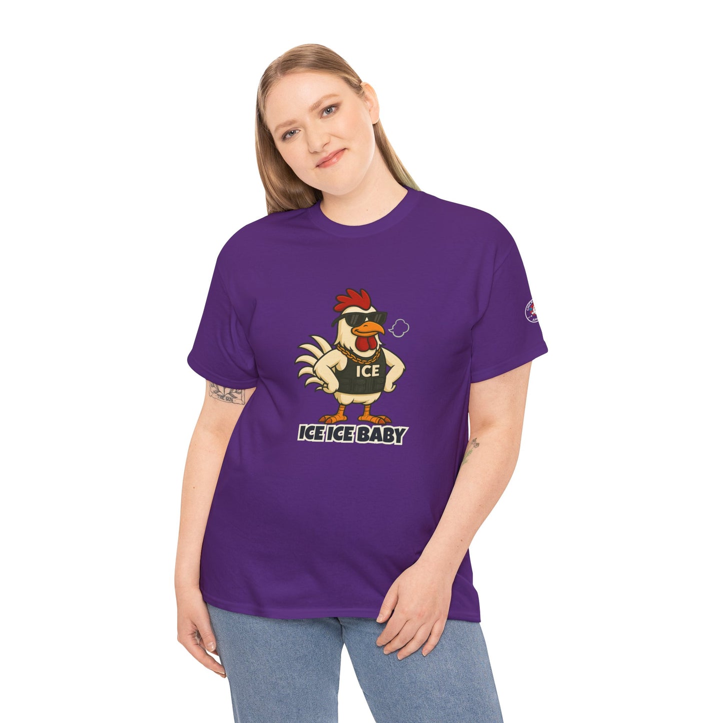 Ice Ice Baby Part 2 Funny Chicken T-Shirt – Cool Rooster Graphic Tee | Unisex Retro Hip-Hop Style