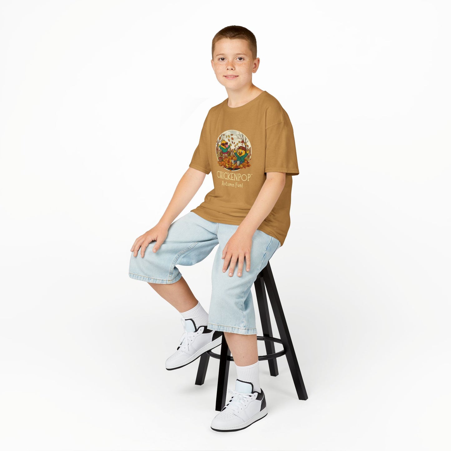 Kids Tee - Lil’ Cluckers 'Autumn Fun' ChickenPop Shirt