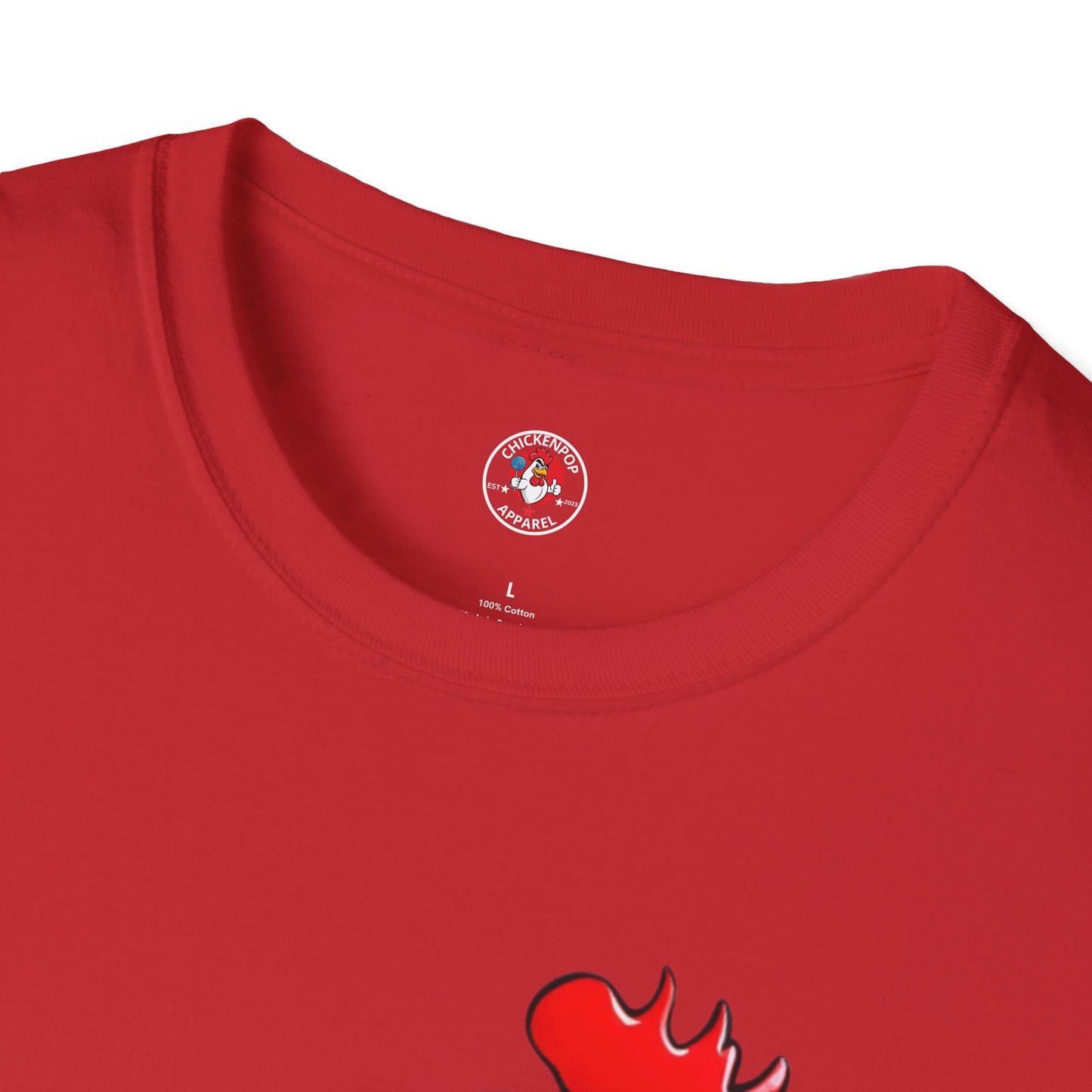 Big Chick Energy Giant Rooster Unisex Tee