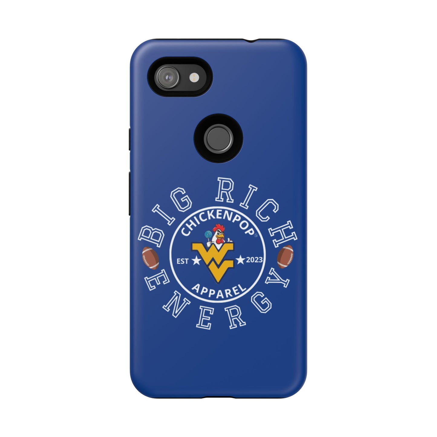 Don’t Be A Devries Funny Chicken Phone Case – Durable Dual-Layer Protection for iPhone, Samsung, Pixel – Matte or Glossy Finish Blue