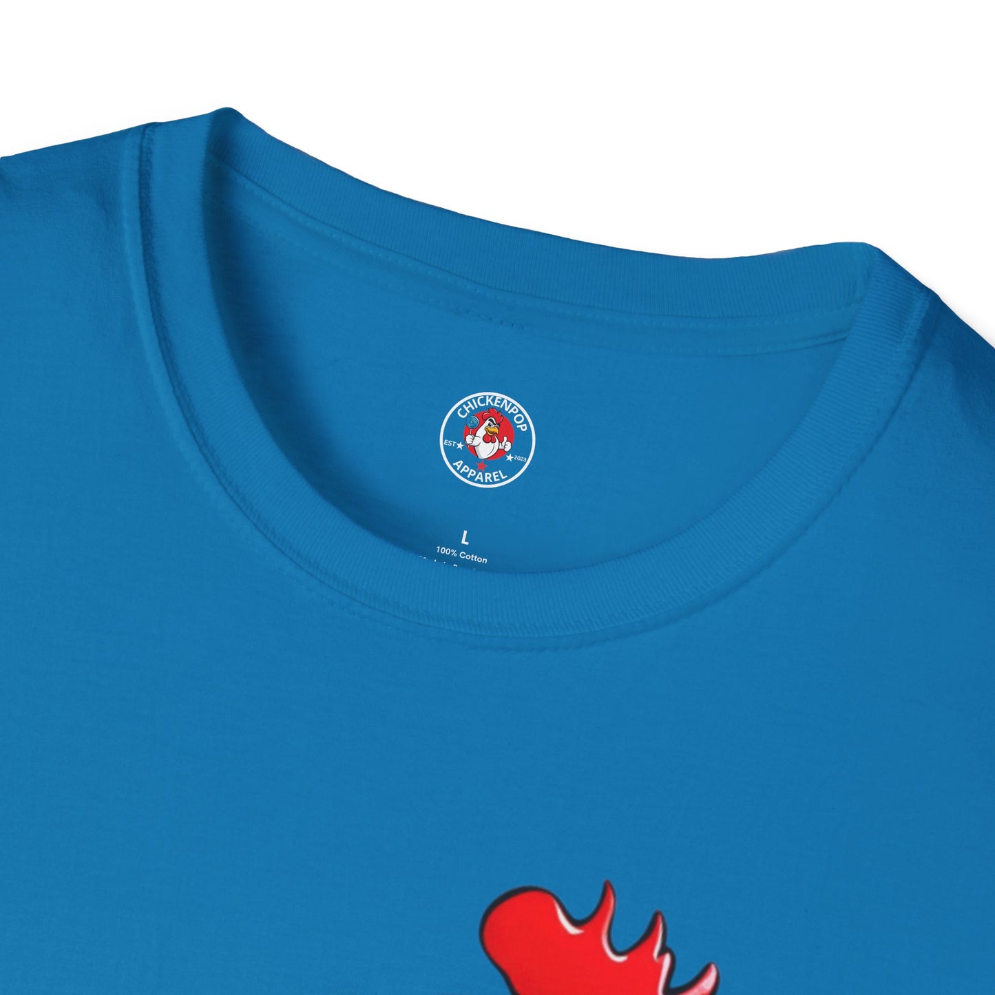 Big Chick Energy Giant Rooster Unisex Tee