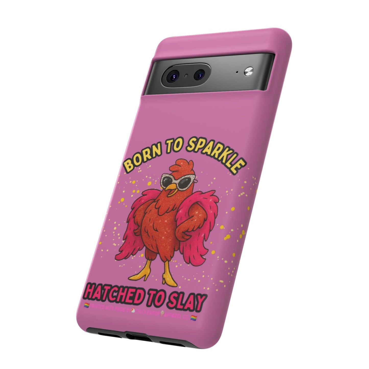 Phone Case - Born to Sparkle Hatched to Slay Logo Design