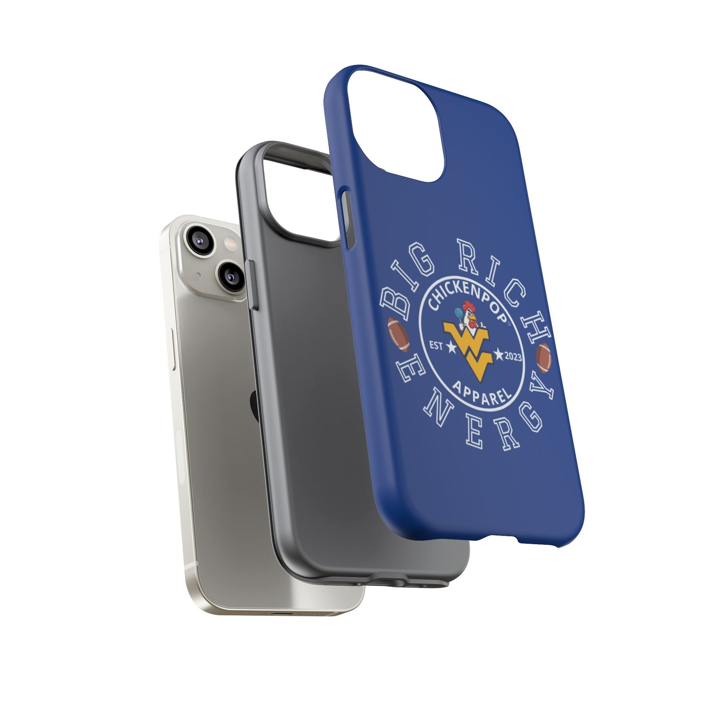 Don’t Be A Devries Funny Chicken Phone Case – Durable Dual-Layer Protection for iPhone, Samsung, Pixel – Matte or Glossy Finish Blue