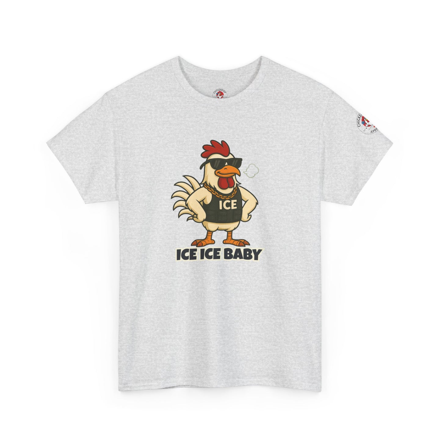 Ice Ice Baby Part 2 Funny Chicken T-Shirt – Cool Rooster Graphic Tee | Unisex Retro Hip-Hop Style