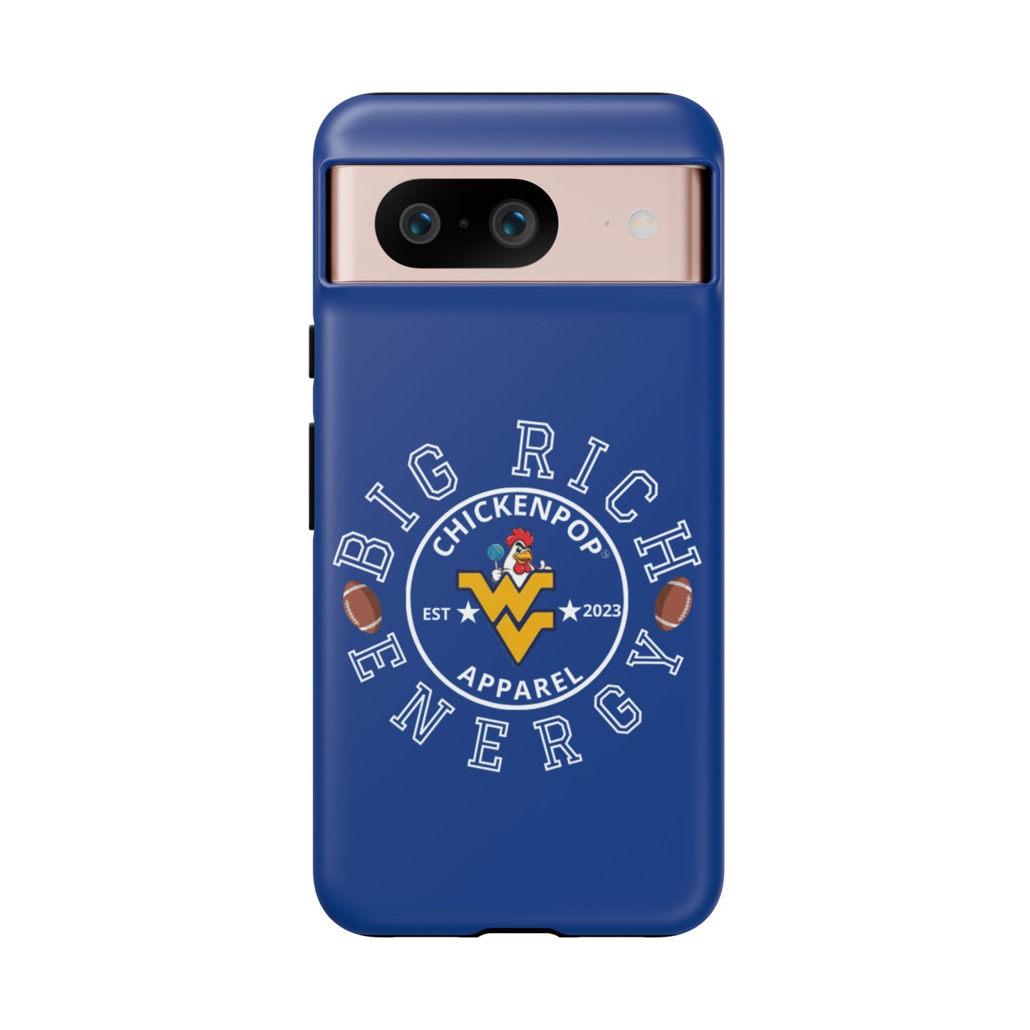 Don’t Be A Devries Funny Chicken Phone Case – Durable Dual-Layer Protection for iPhone, Samsung, Pixel – Matte or Glossy Finish Blue