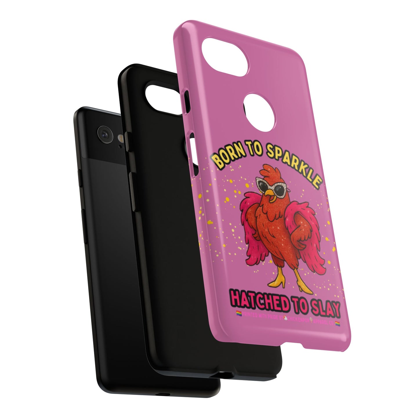 Phone Case - Born to Sparkle Hatched to Slay Logo Design